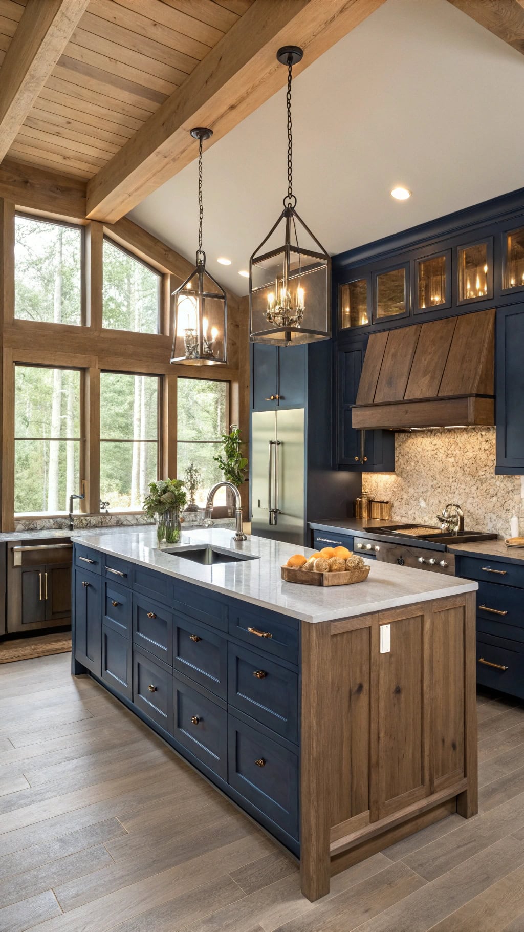 sapphire stained cypress elegance