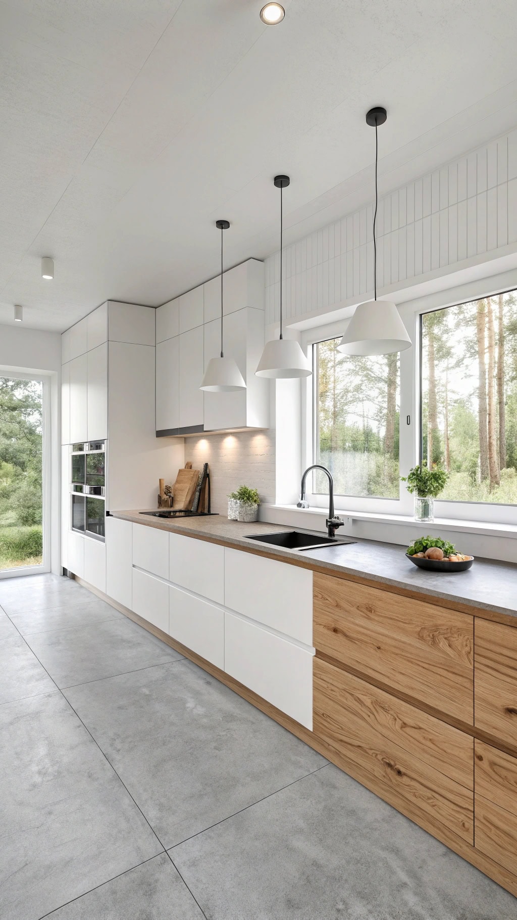 scandinavian cedar kitchen design