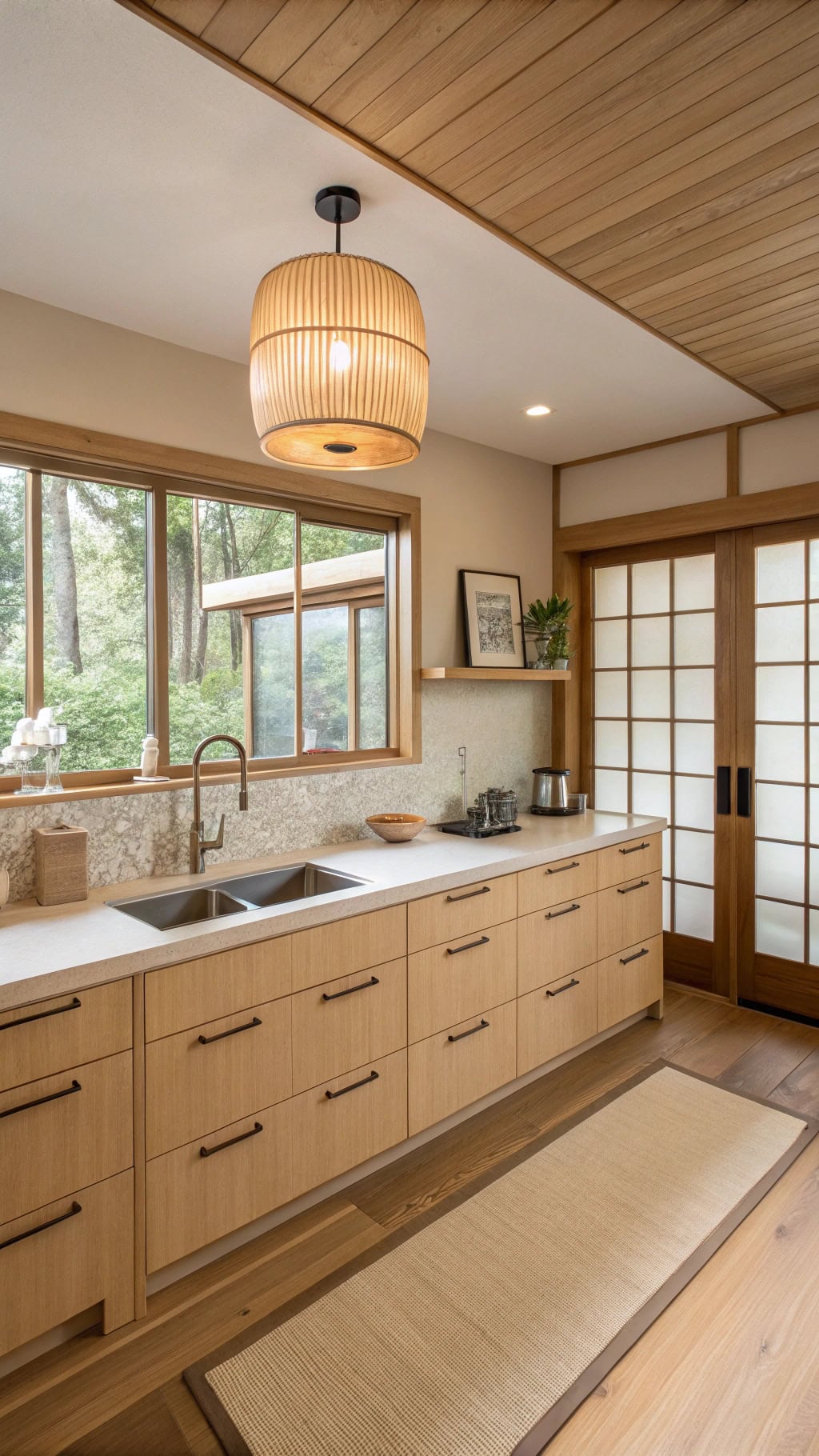 serene minimalist kitchen design