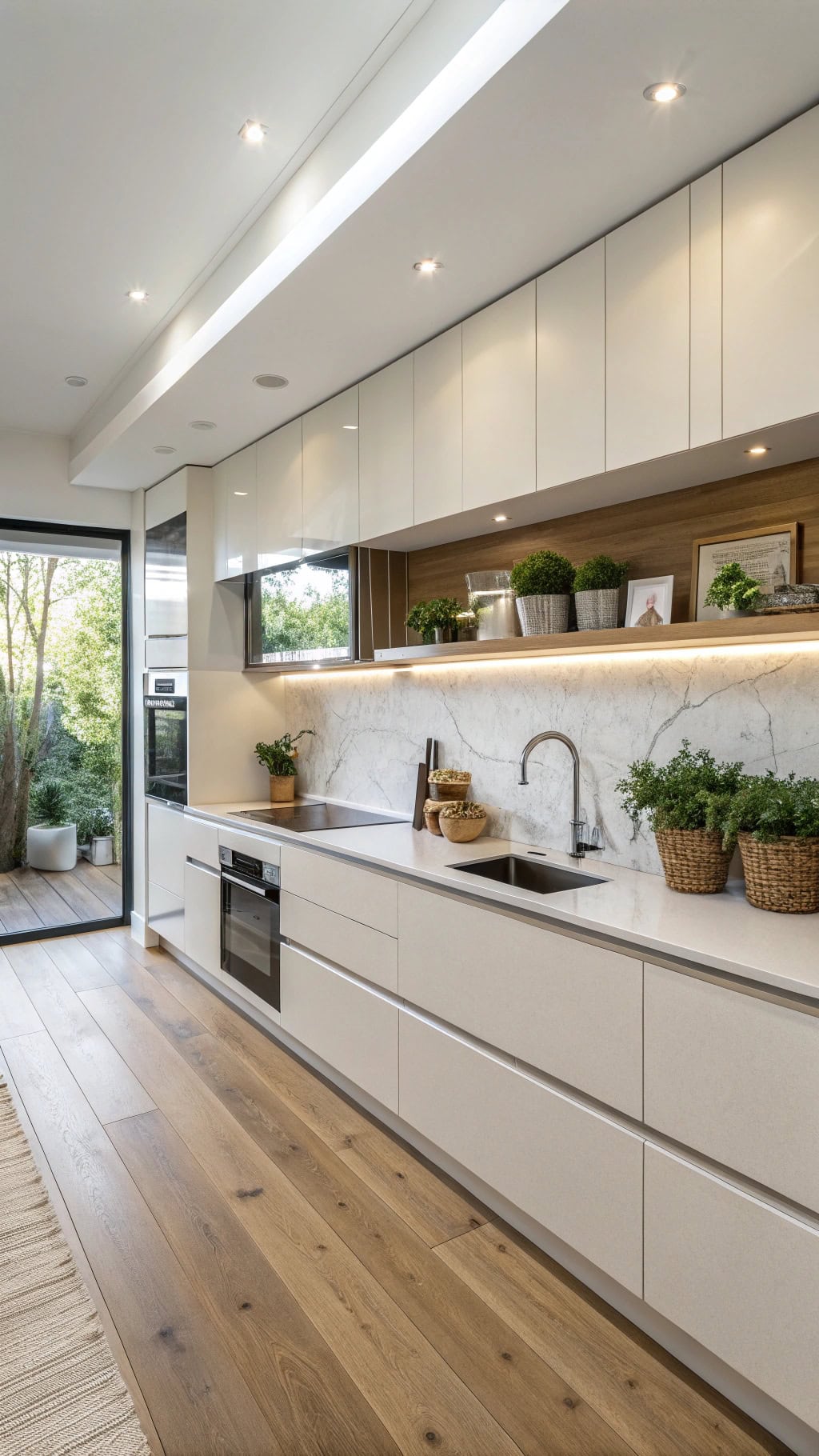 sleek beige resin panels