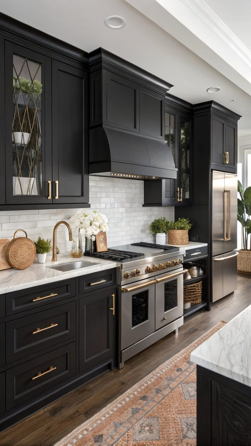 sleek black appliances elegance