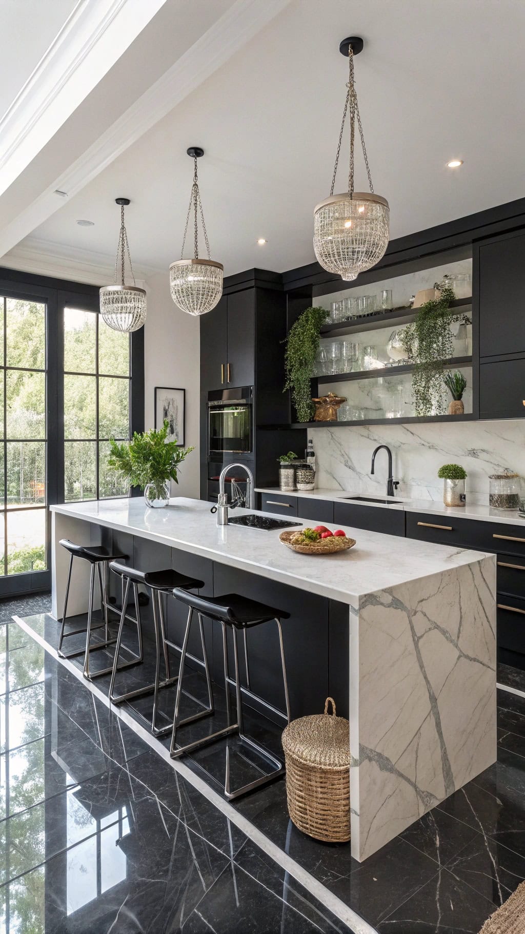 sleek black epoxy elegance