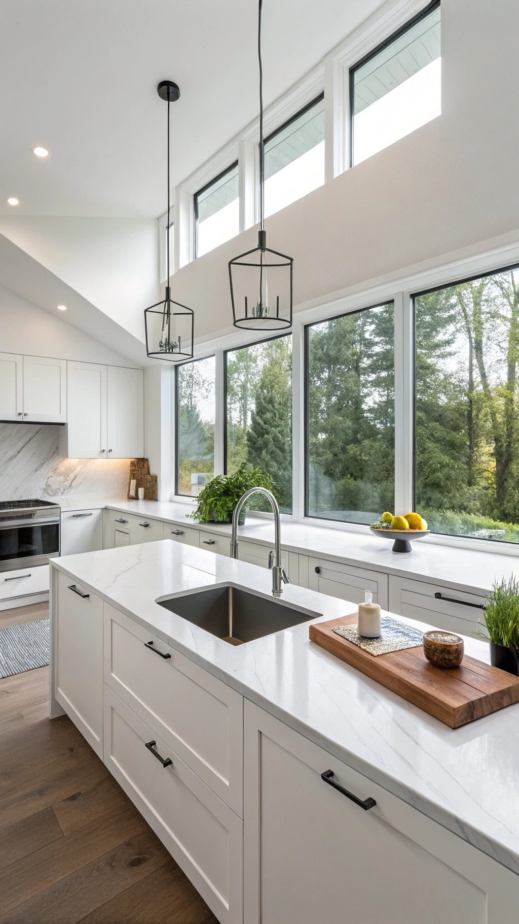 sleek clutter free kitchen design