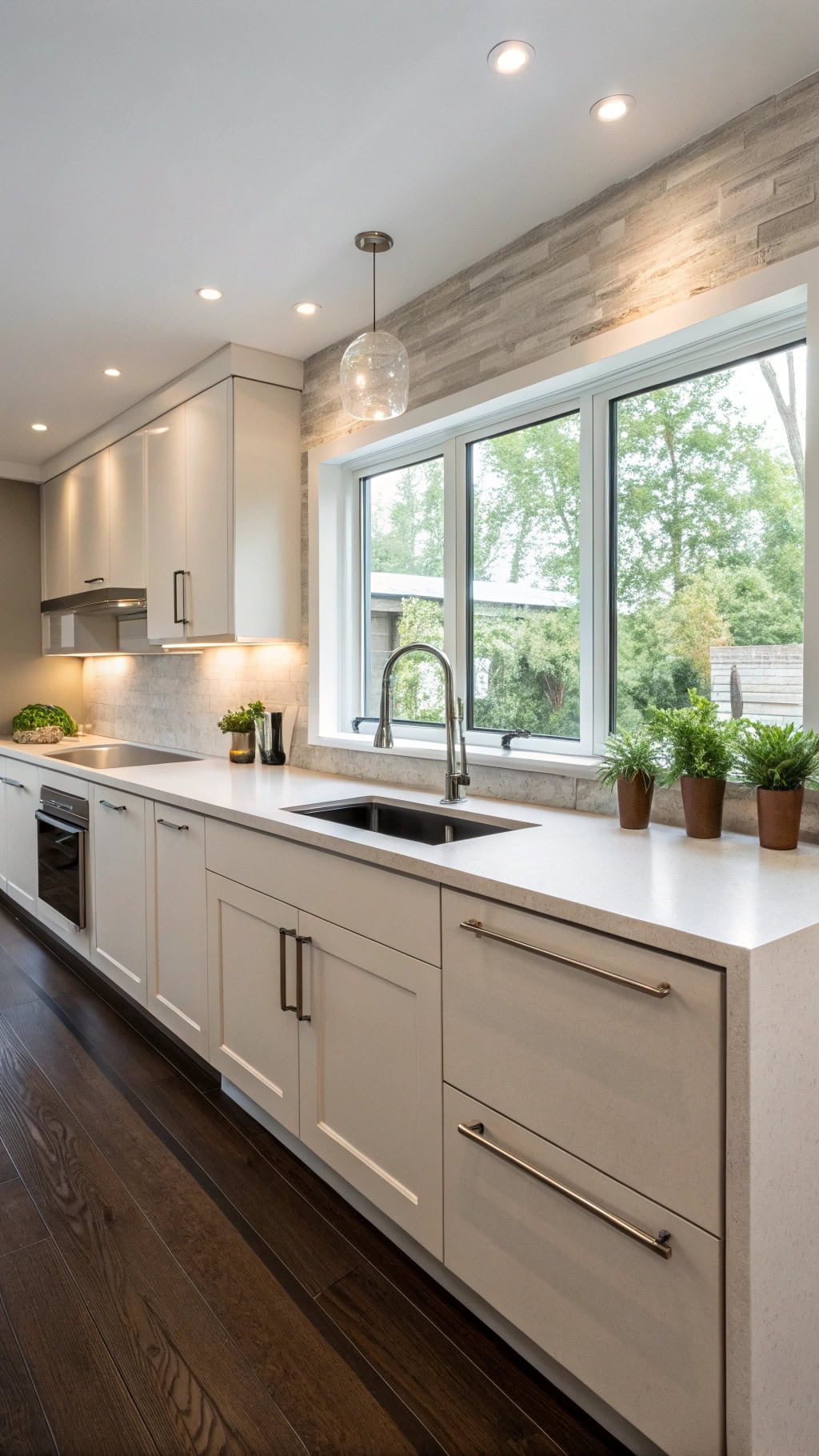 sleek contemporary kitchen design
