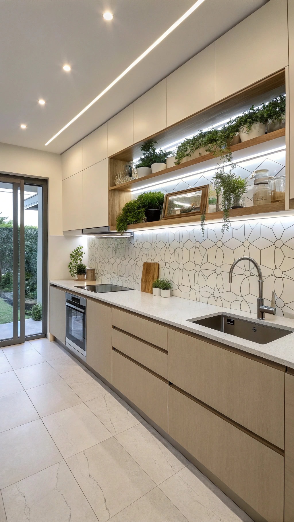 sleek minimalist kitchen design