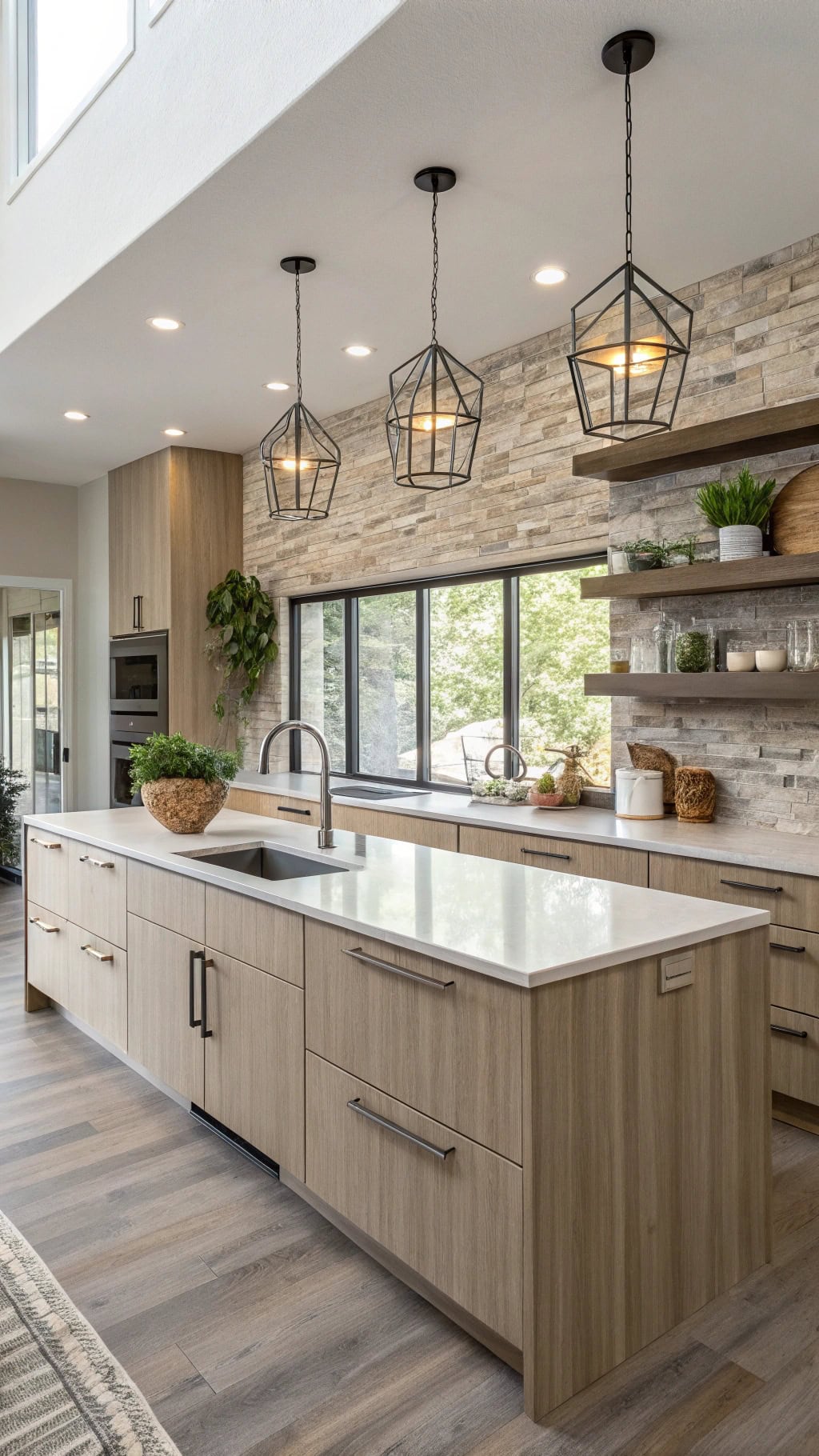 sleek modern flat panel cabinets