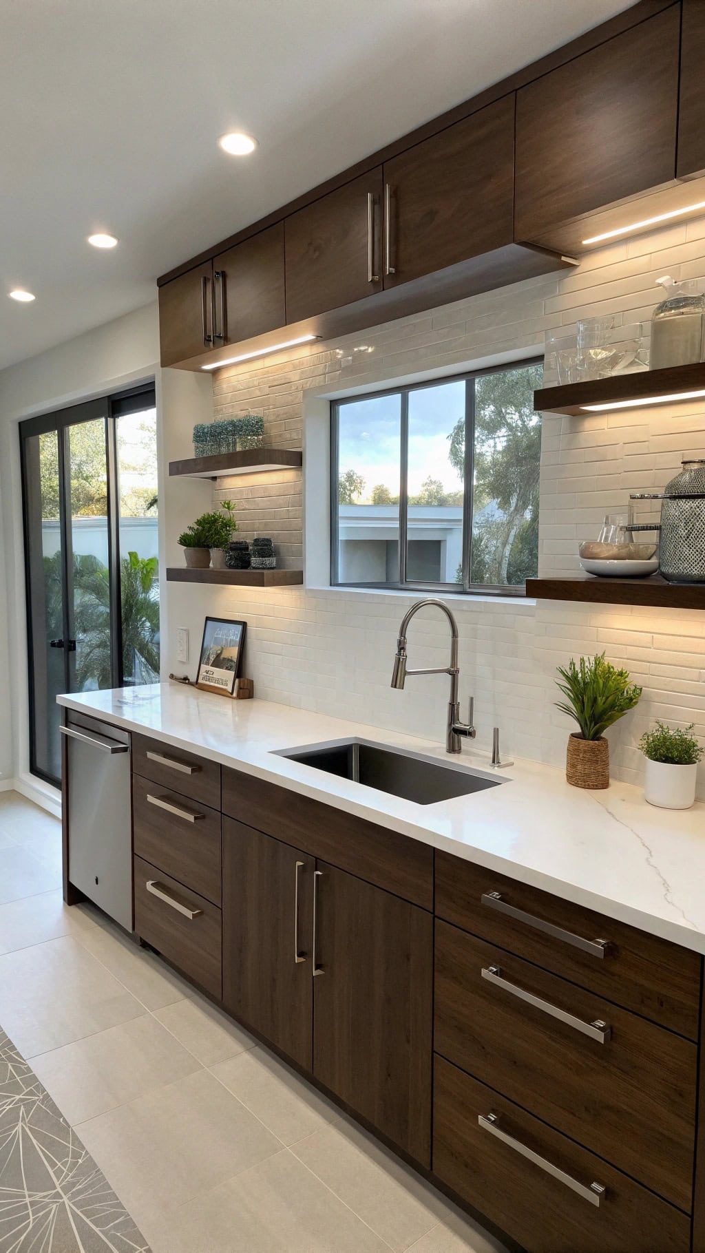 sleek modern kitchen aesthetics