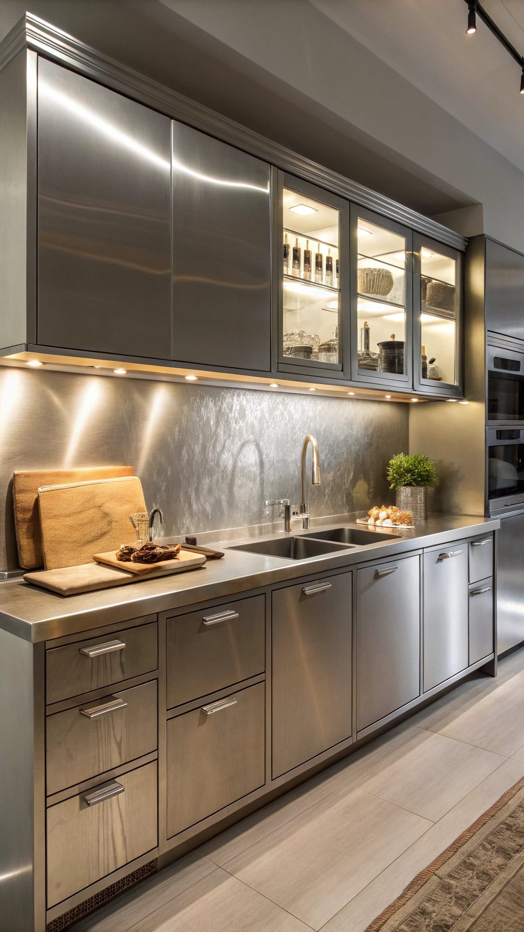 sleek professional inviting kitchen