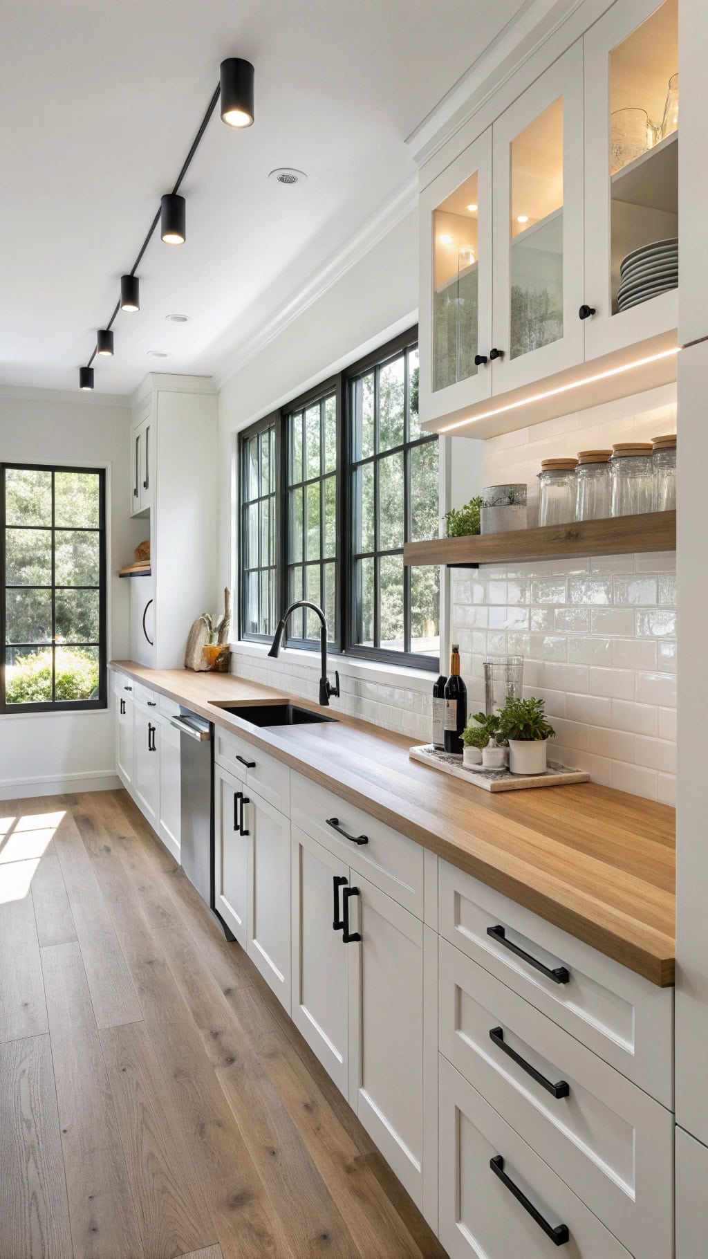 sleek scandinavian pine countertops