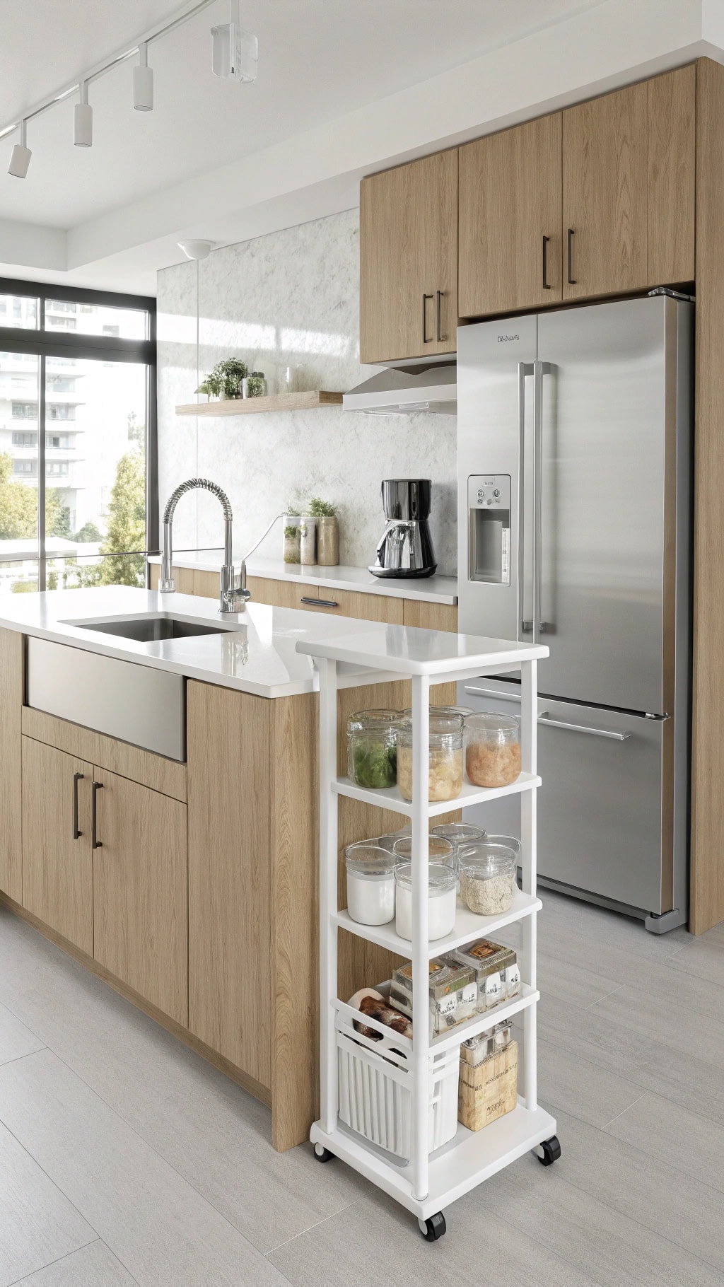 slim pantry cart solution