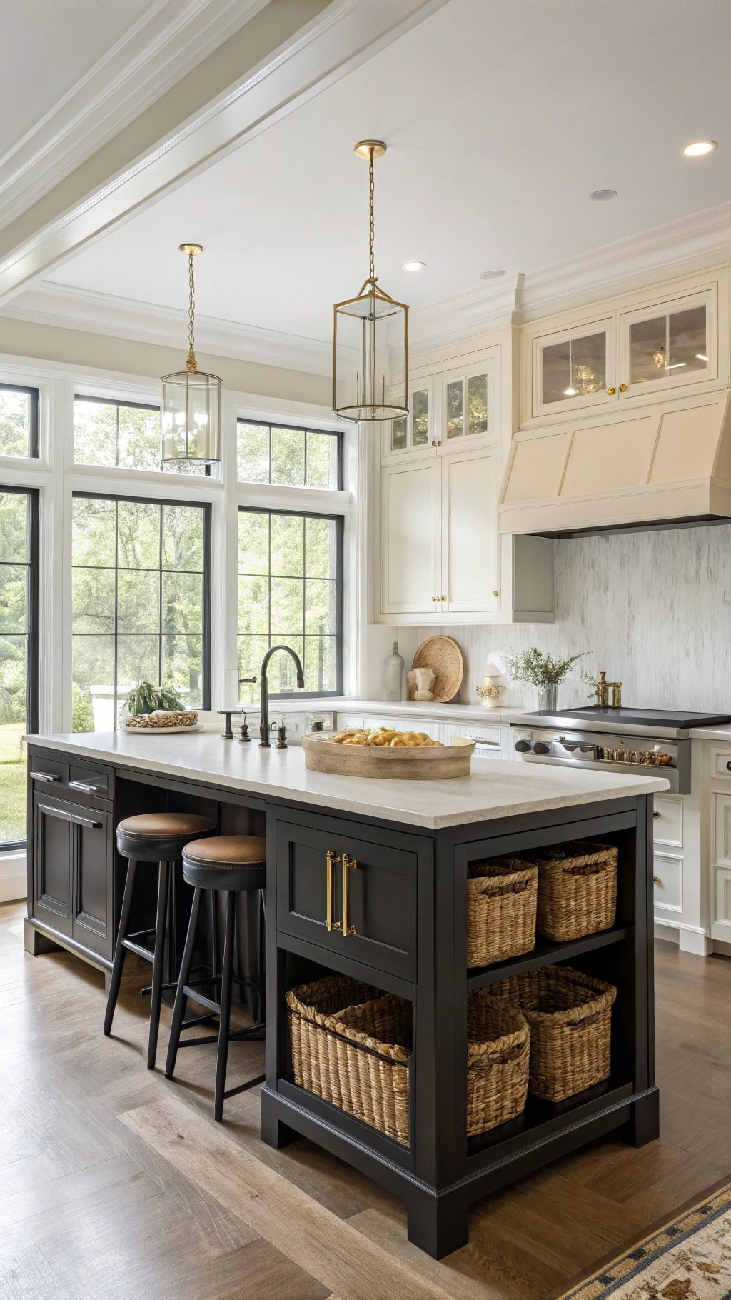 sophisticated black beech console