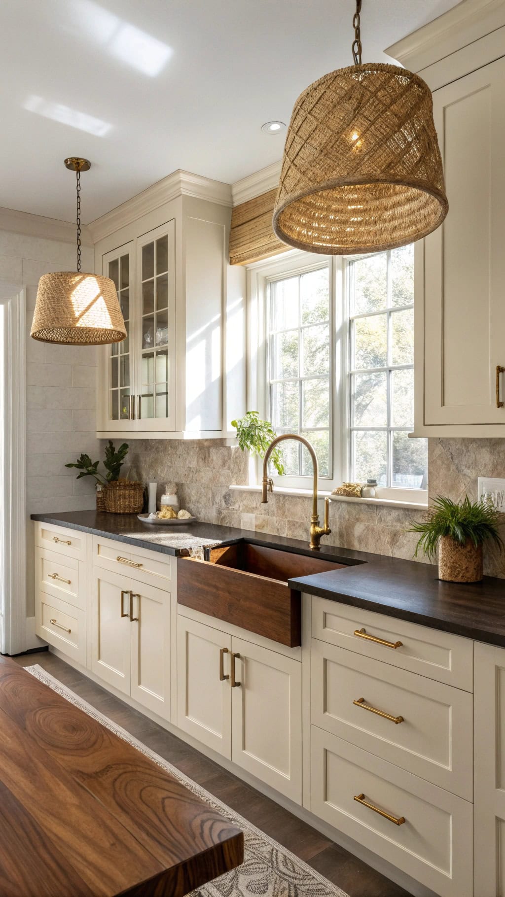 sophisticated black walnut corner