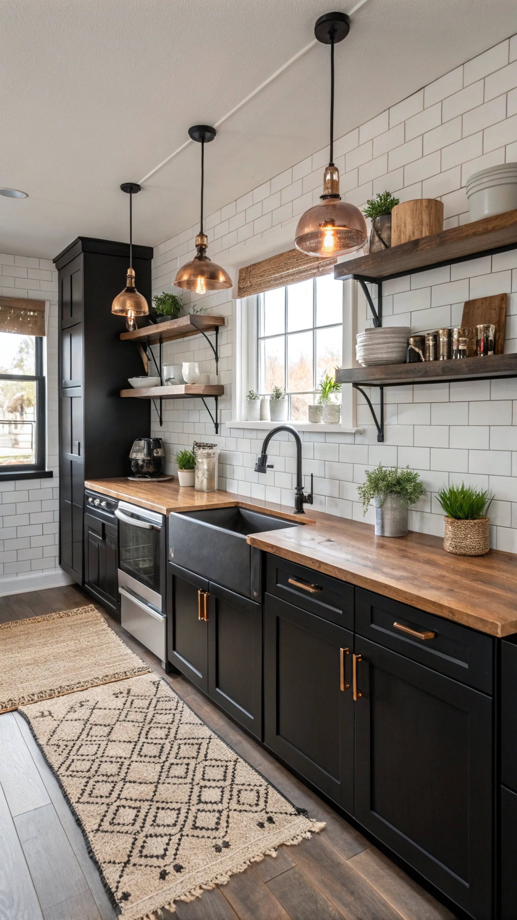 sophisticated black wood cabinets