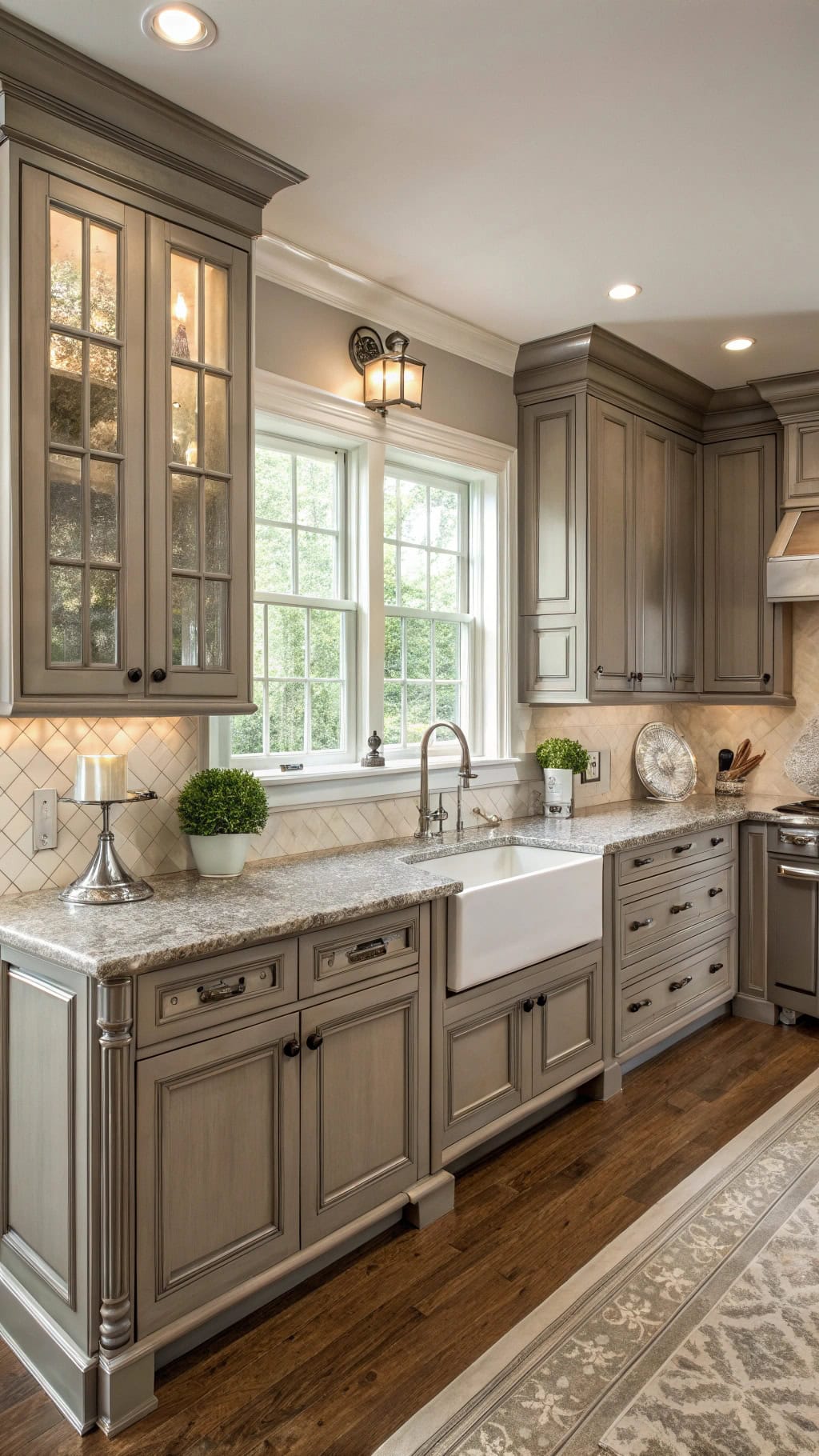sophisticated gray ash kitchen
