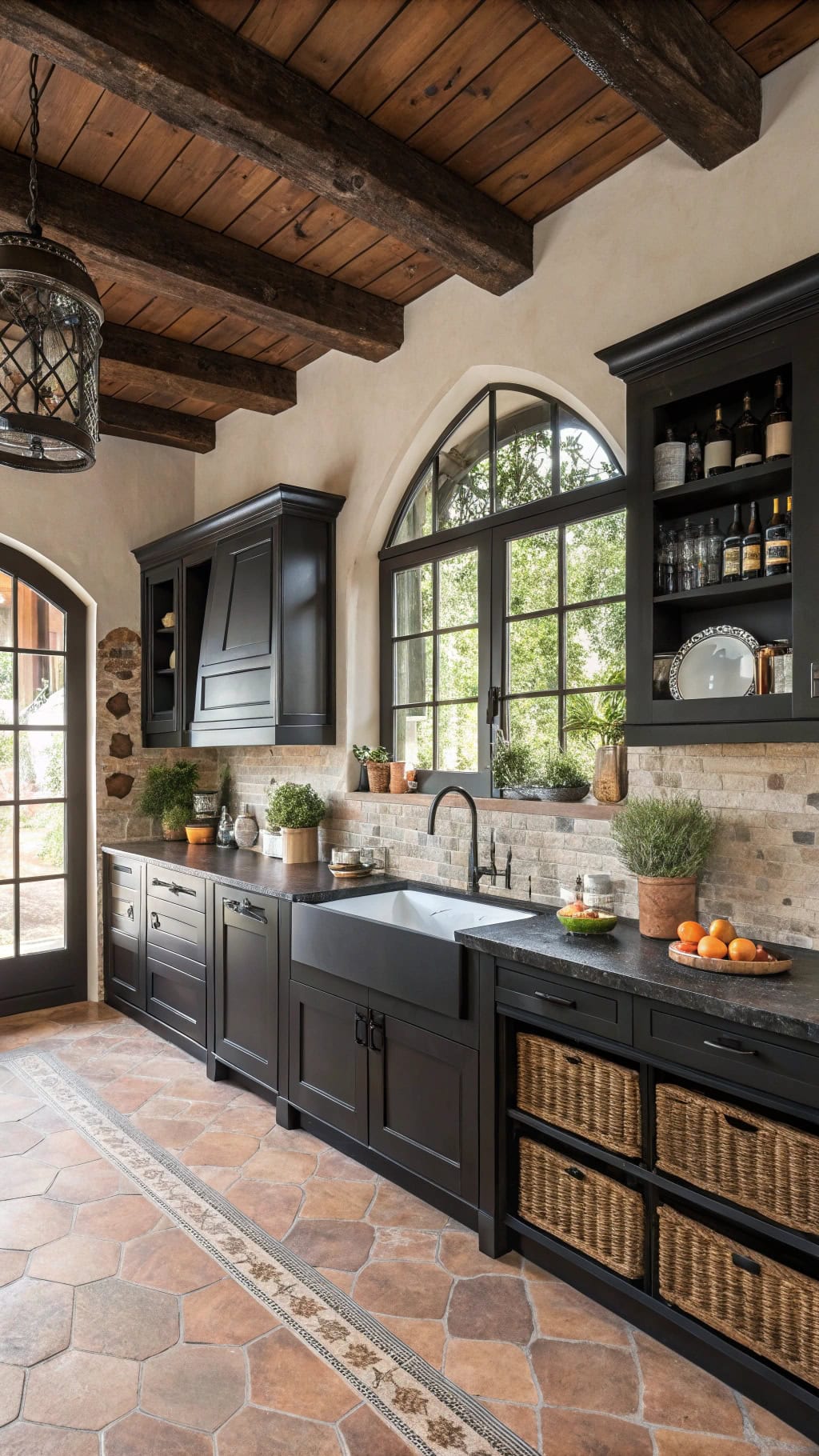 sophisticated mediterranean kitchen design