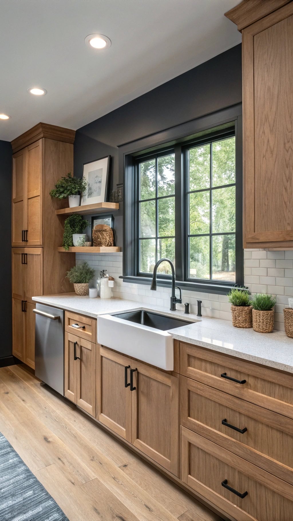 sophisticated vertical grain elegance