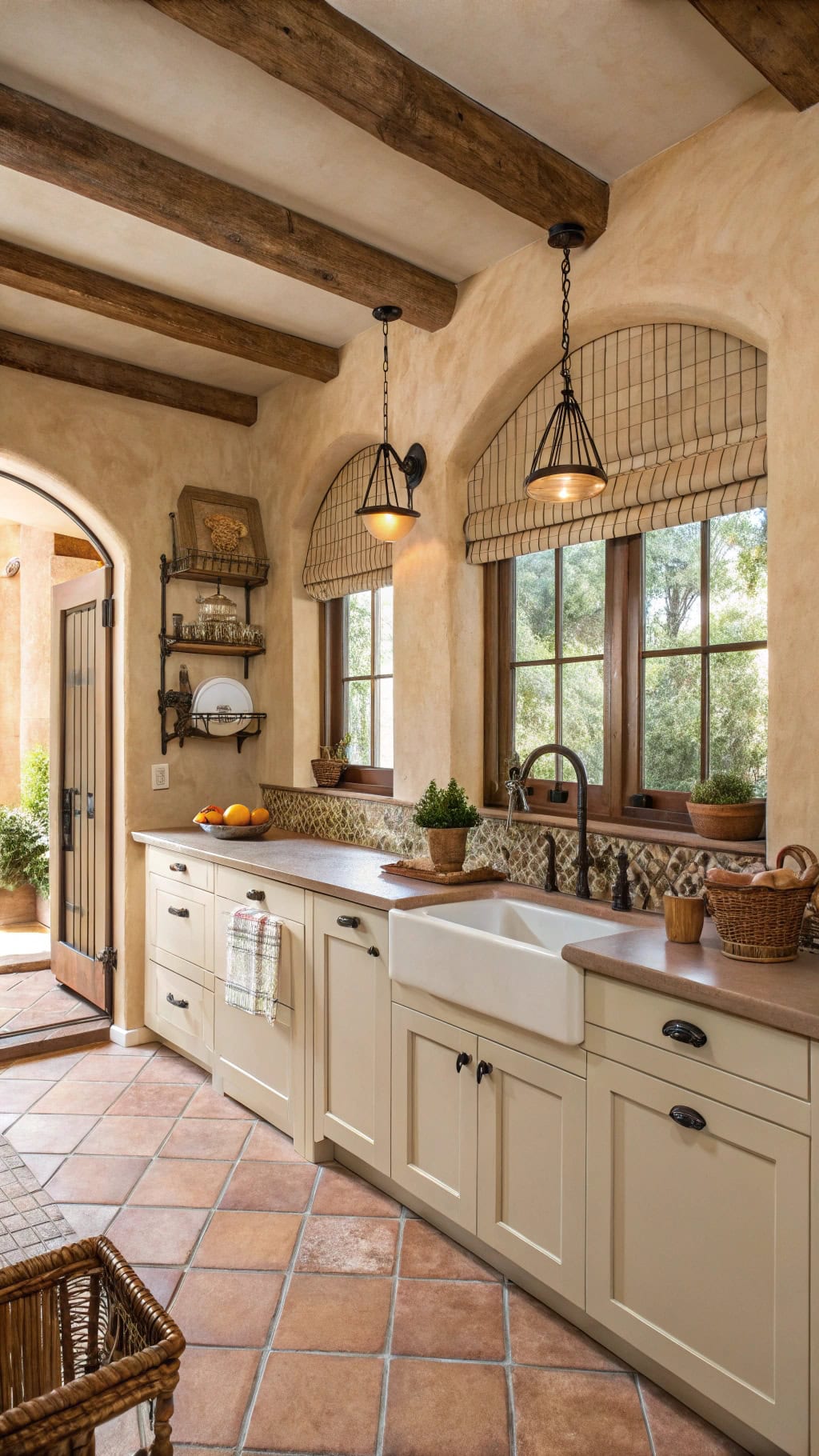 spanish hacienda kitchen style