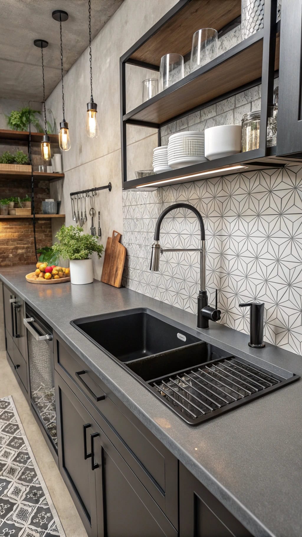stainless steel and black