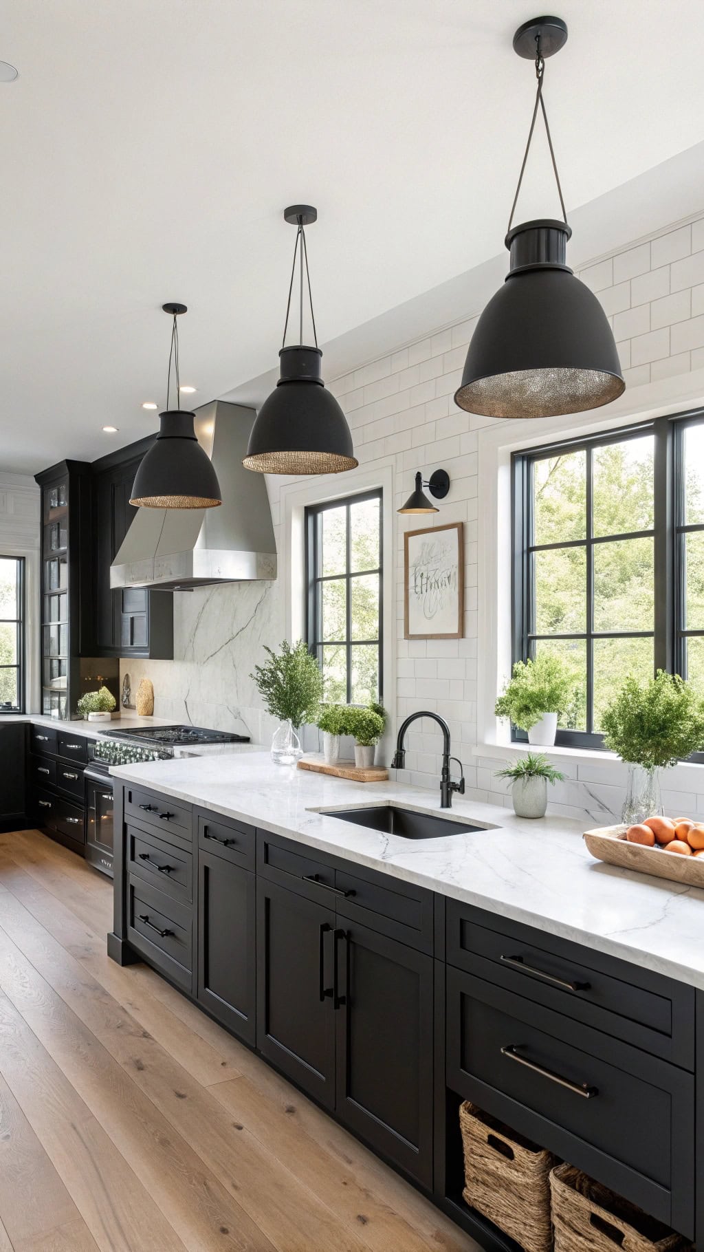 stunning black pendant clusters