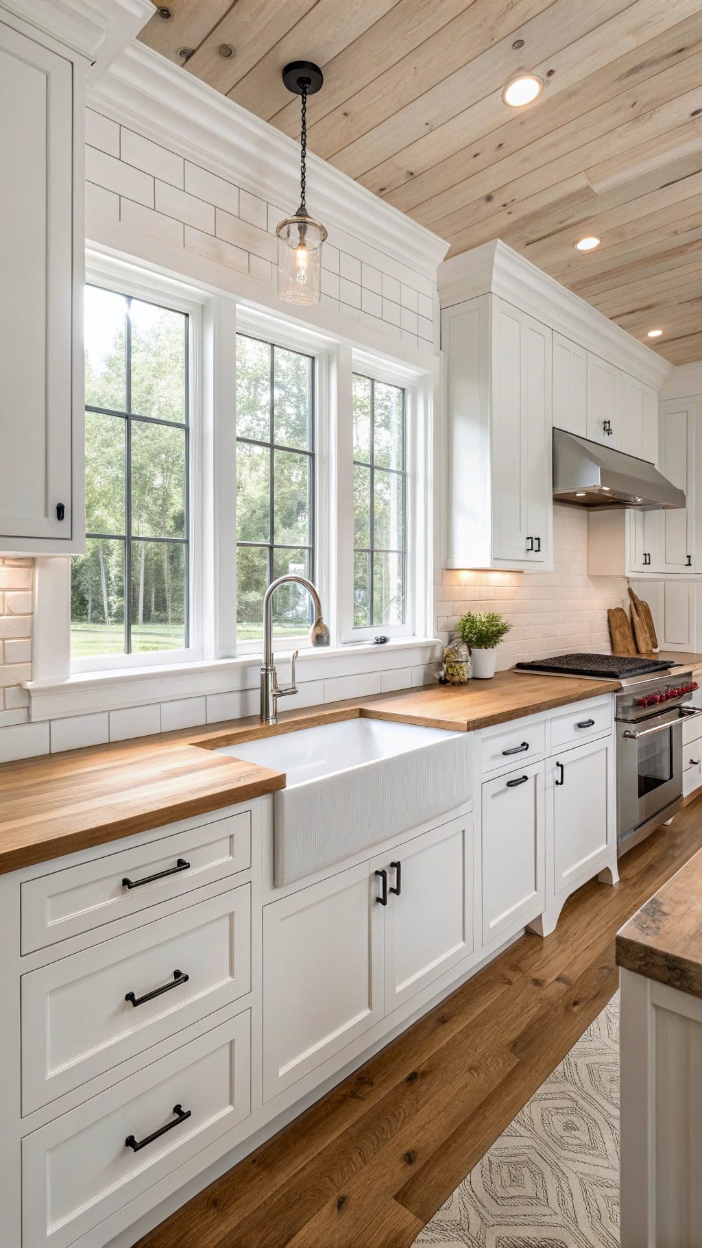 stunning white oak centerpiece