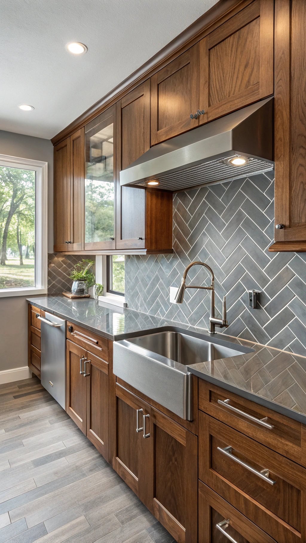 stylish and practical backsplash
