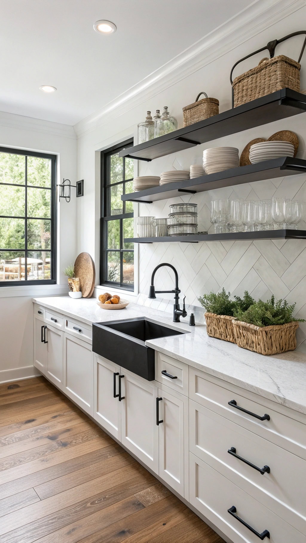 stylish black steel shelving