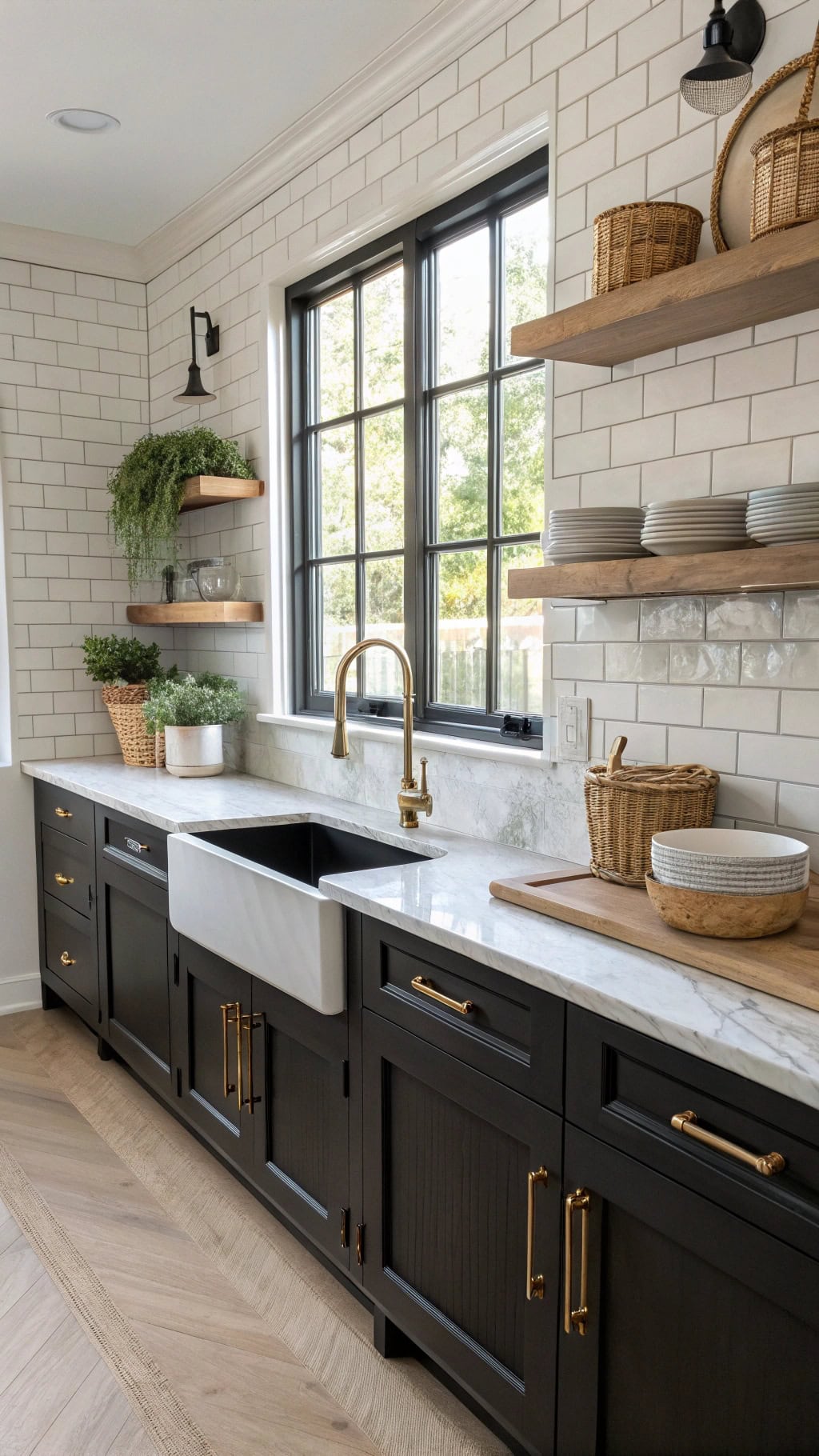 stylish black zinc accents