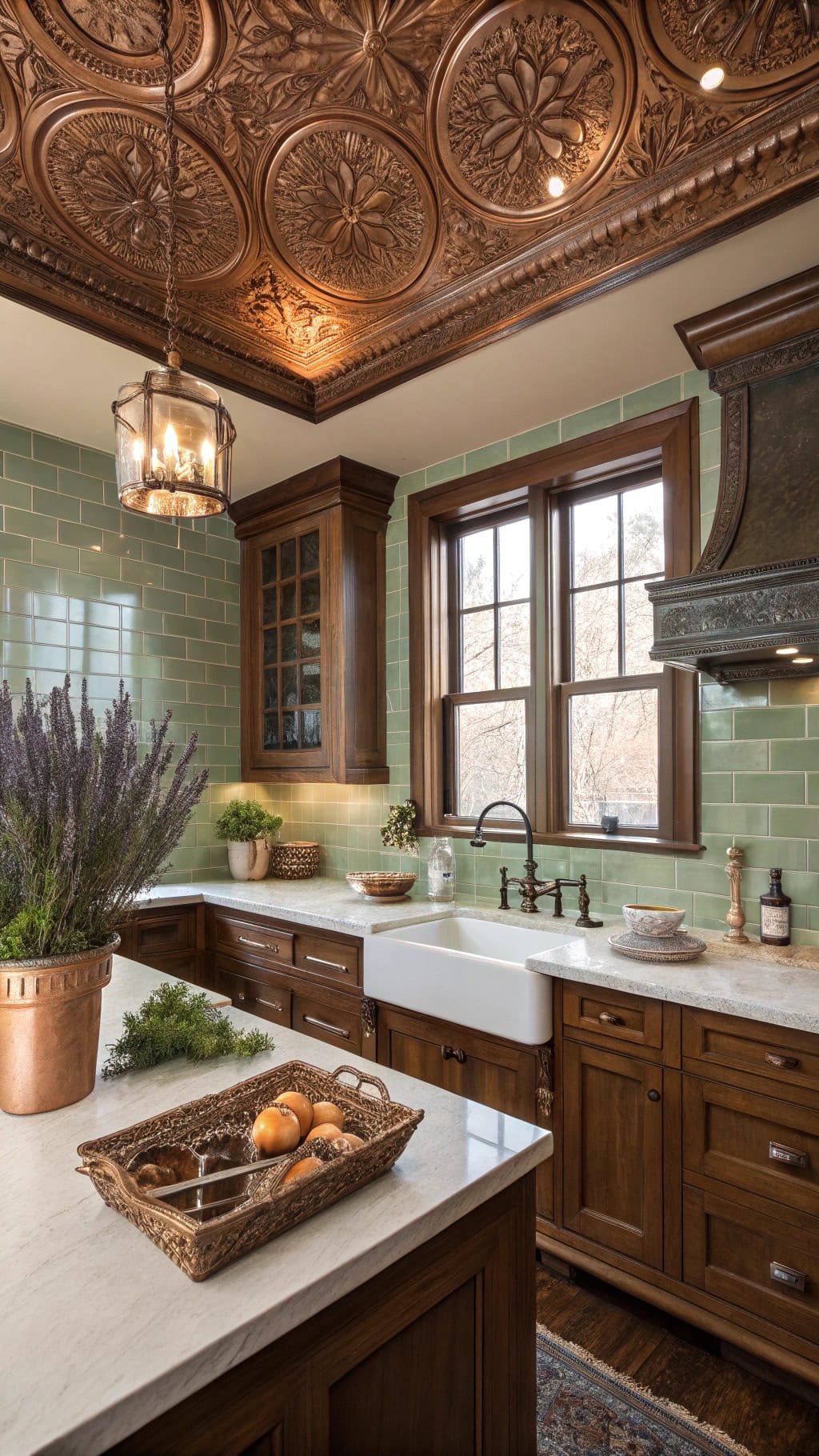 stylish copper ceiling medallions