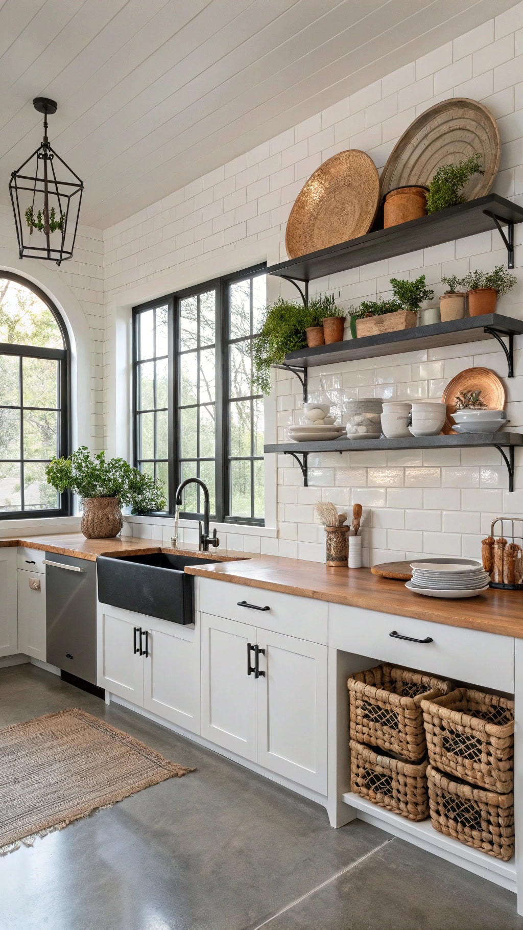 stylish matte black shelving
