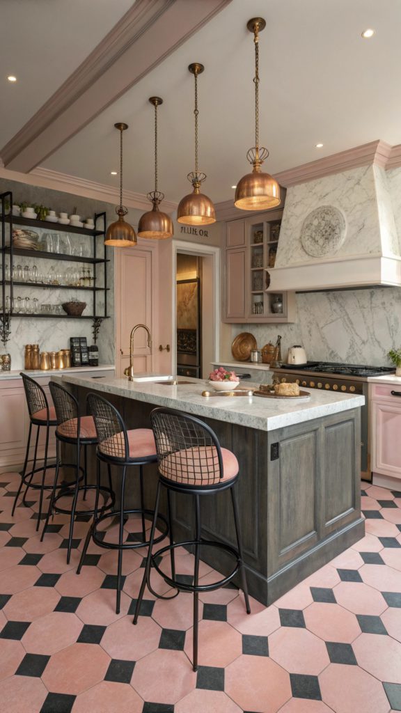 22 Stylish Pink and Black Kitchen Ideas