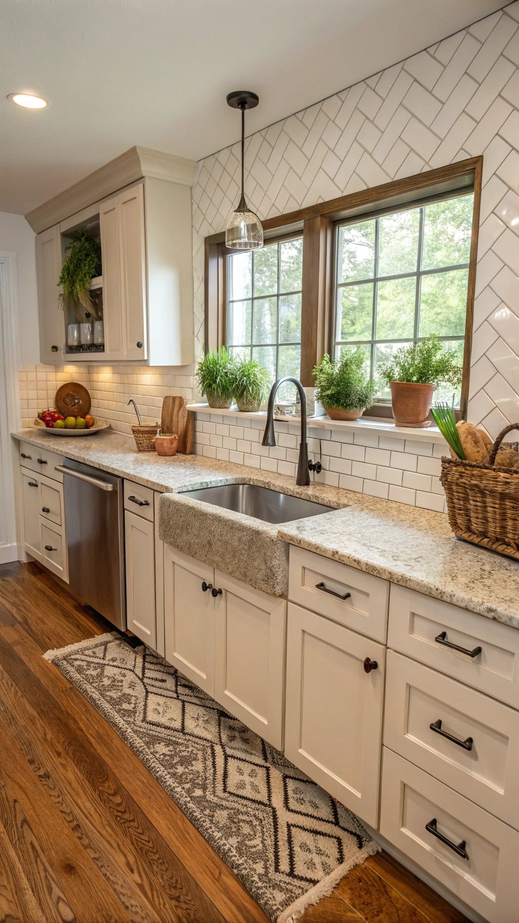 subway tile kitchen elegance