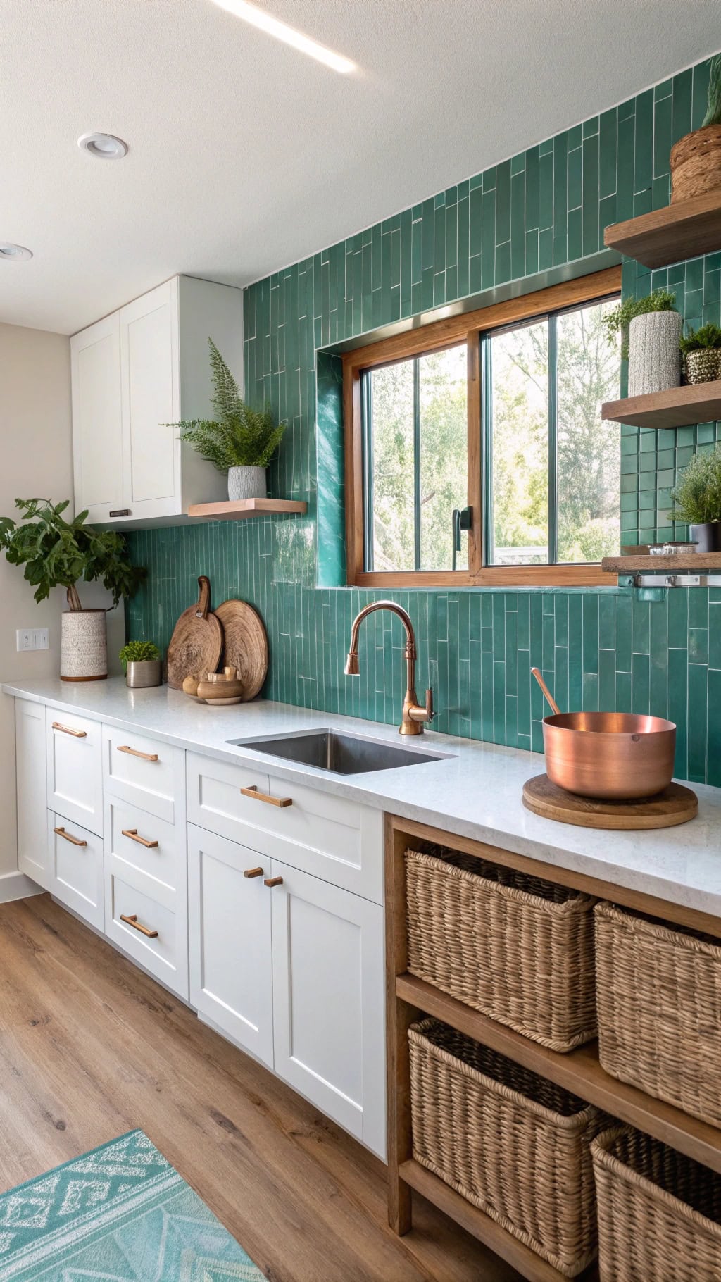 teal bamboo tile installation tips