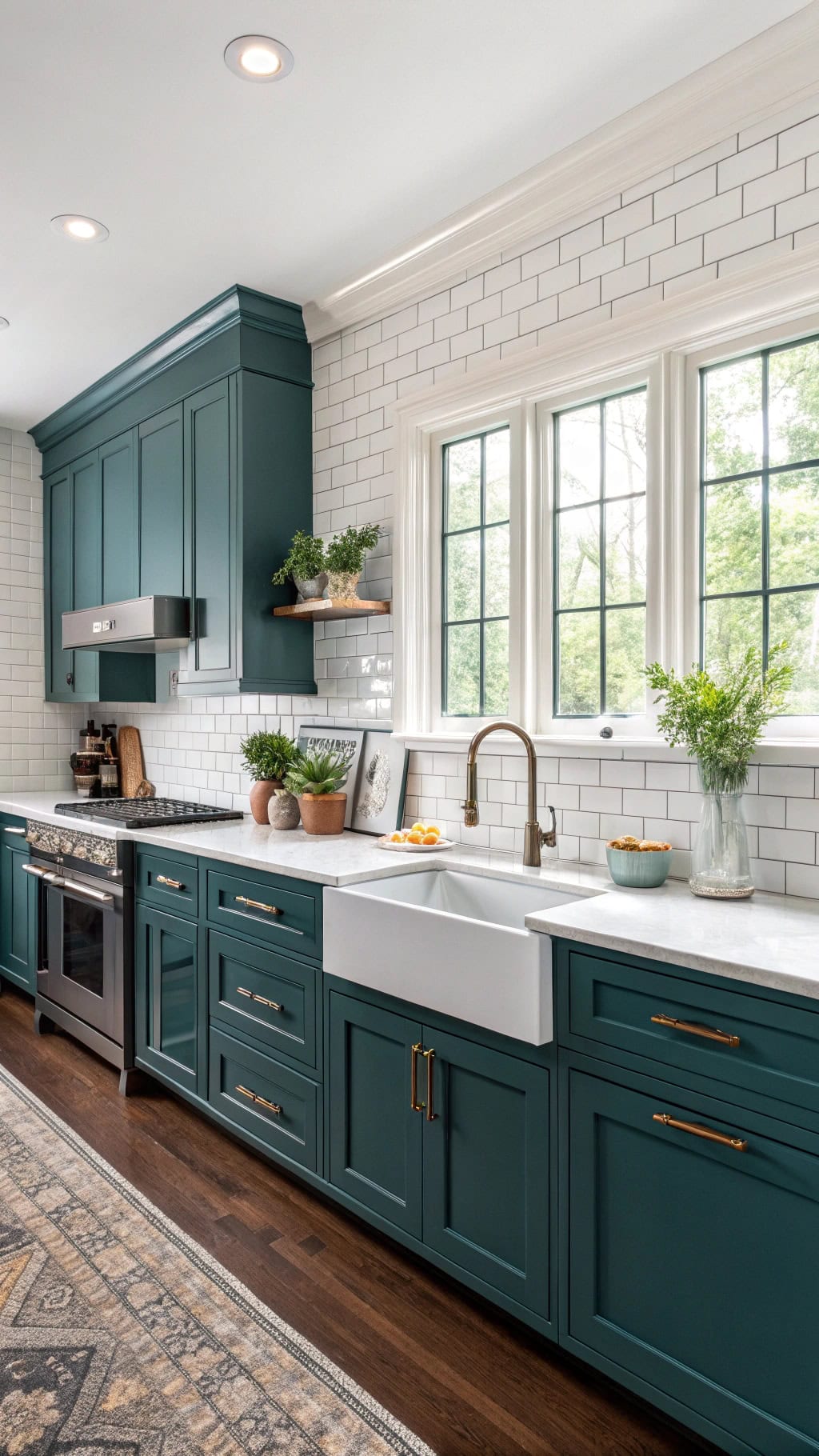teal cabinet crown molding styles
