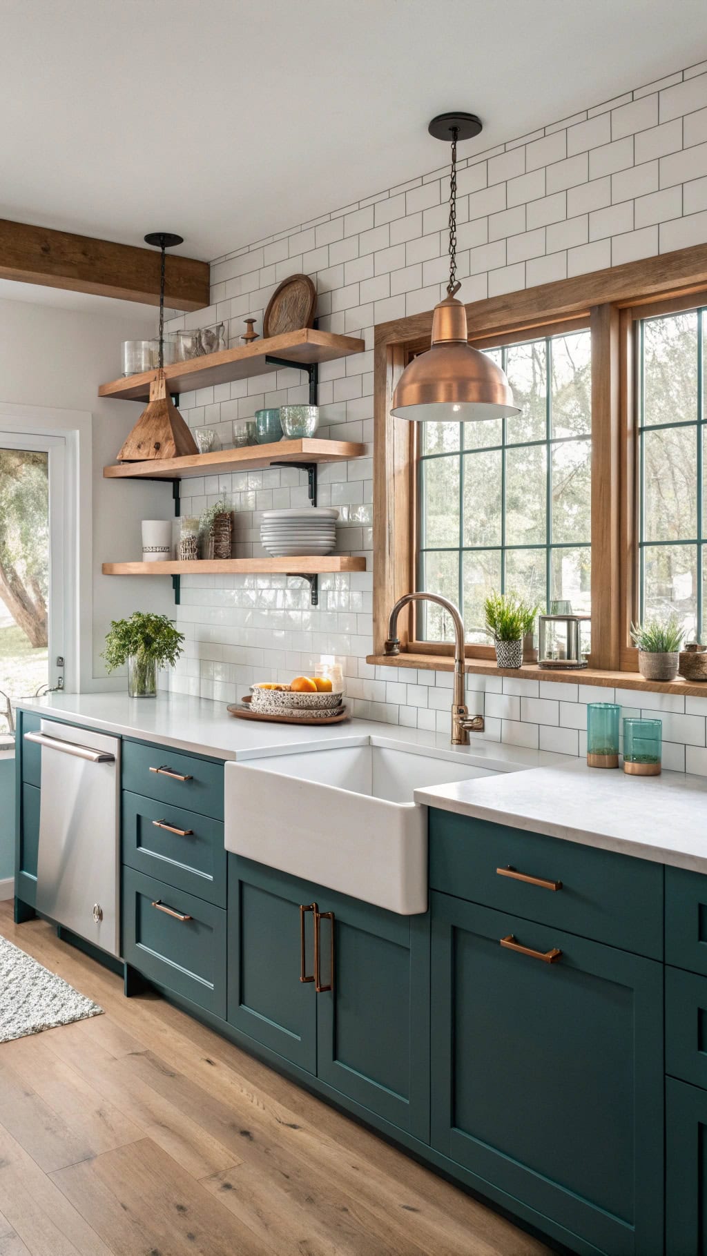 teal cabinet shelving combinations