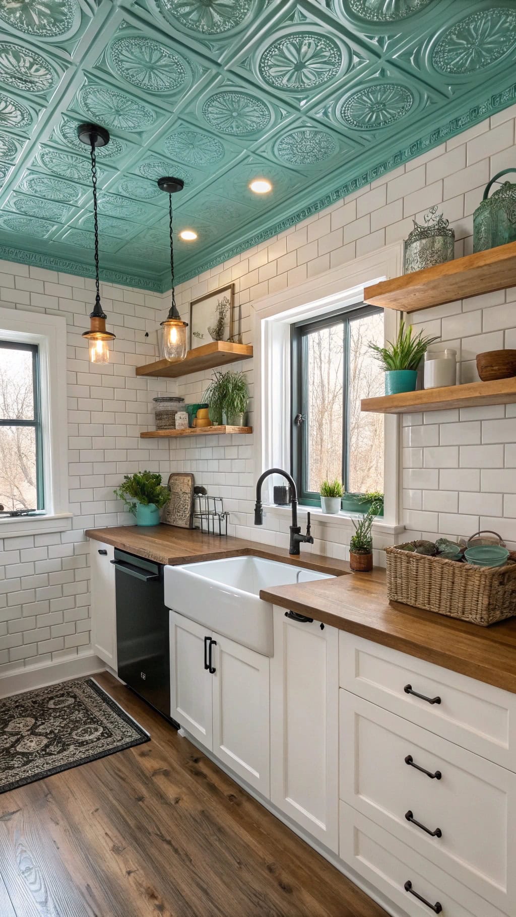 teal ceiling tiles charm