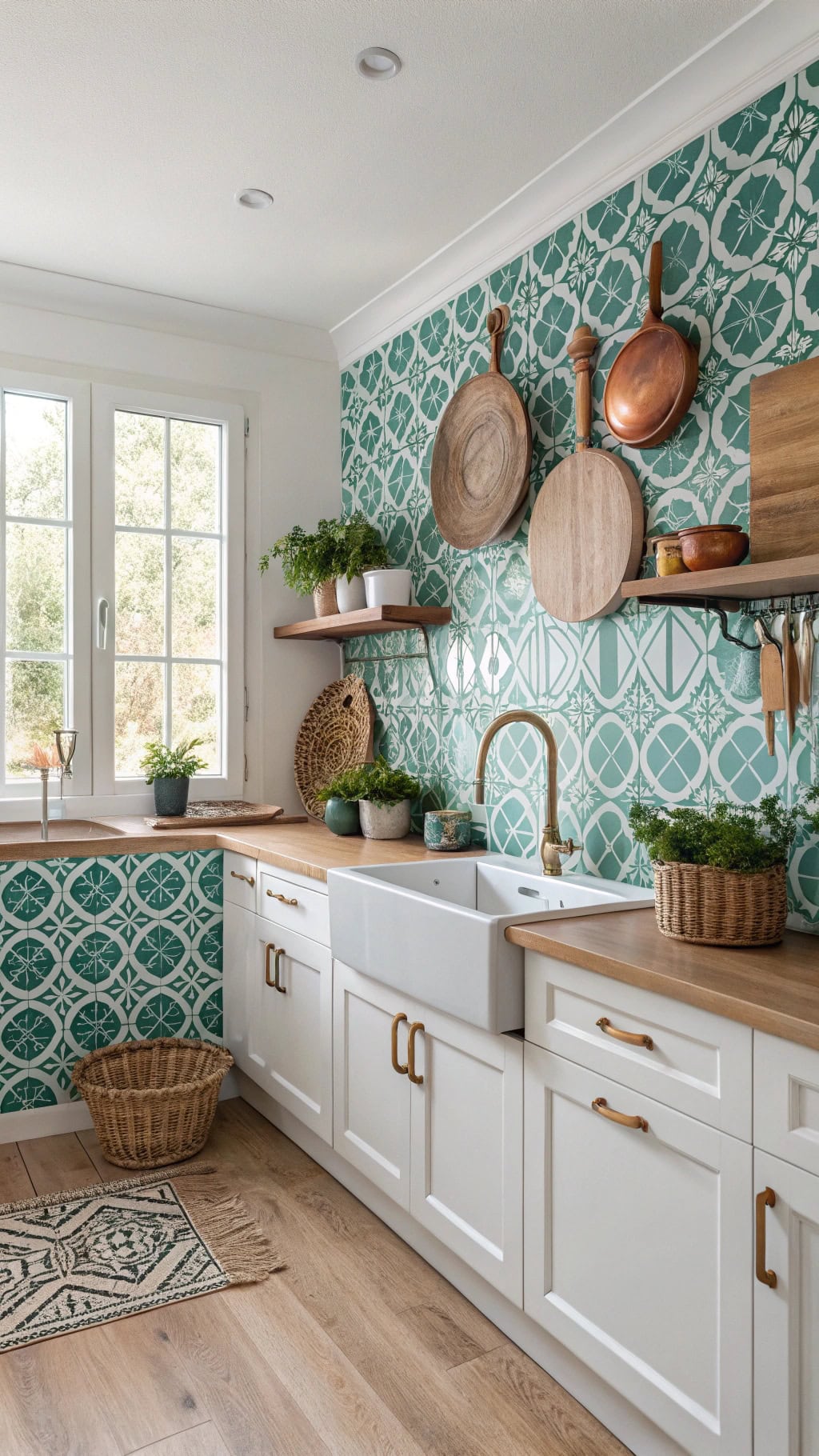 teal moroccan tile elegance