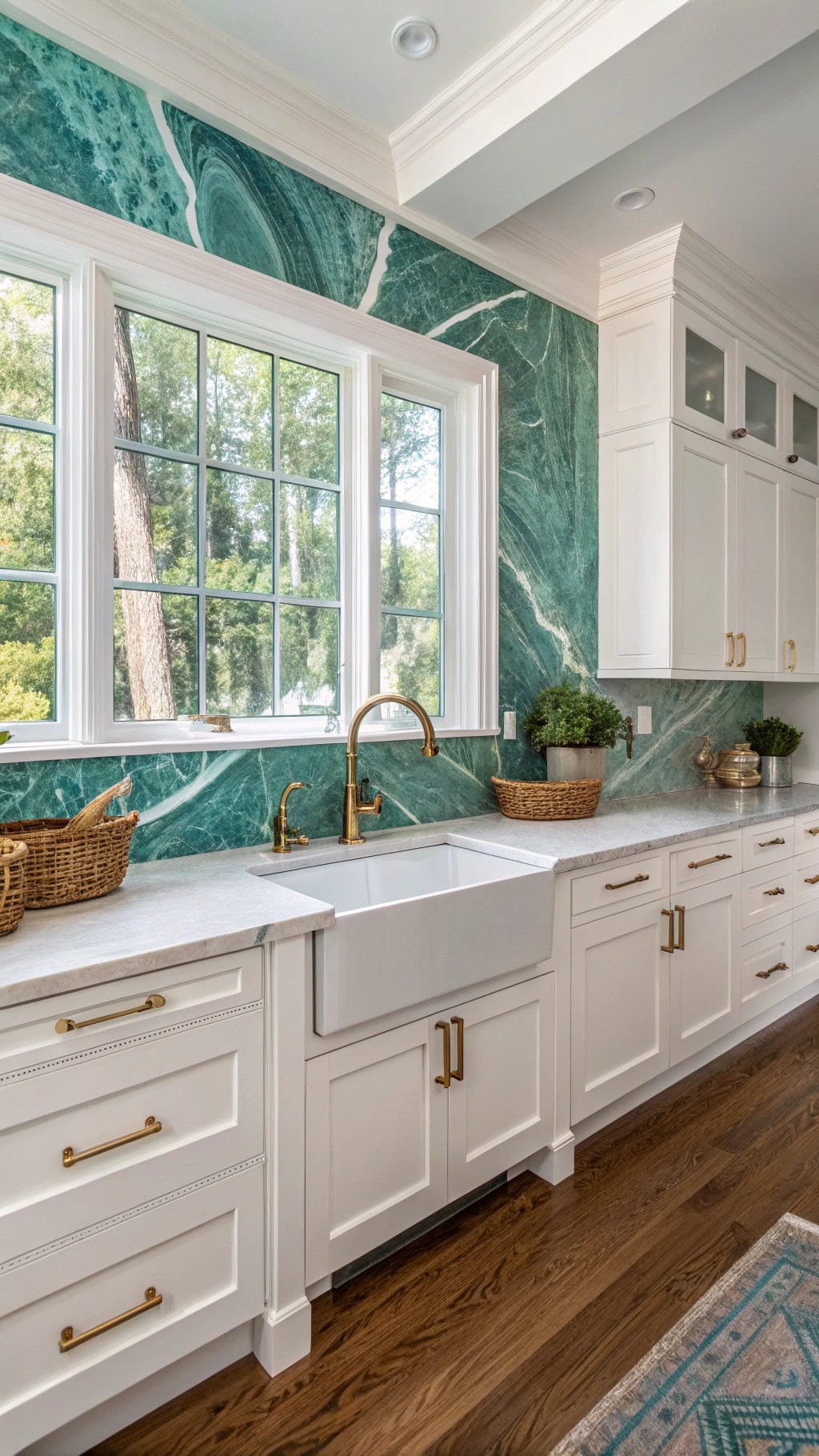 teal natural stone elegance