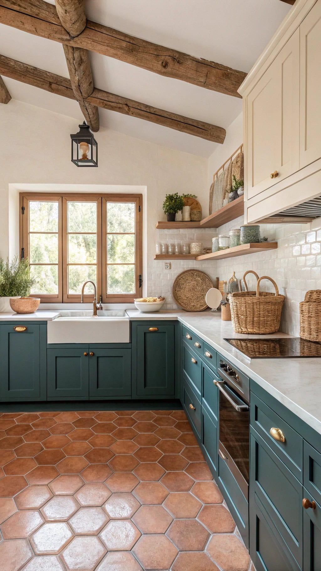 terracotta and teal harmony