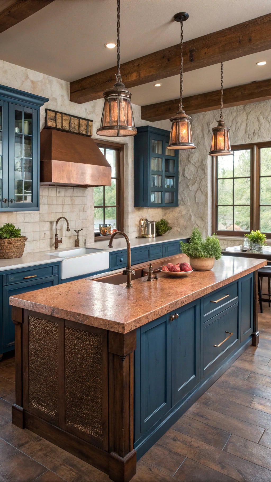textured hammered copper elegance
