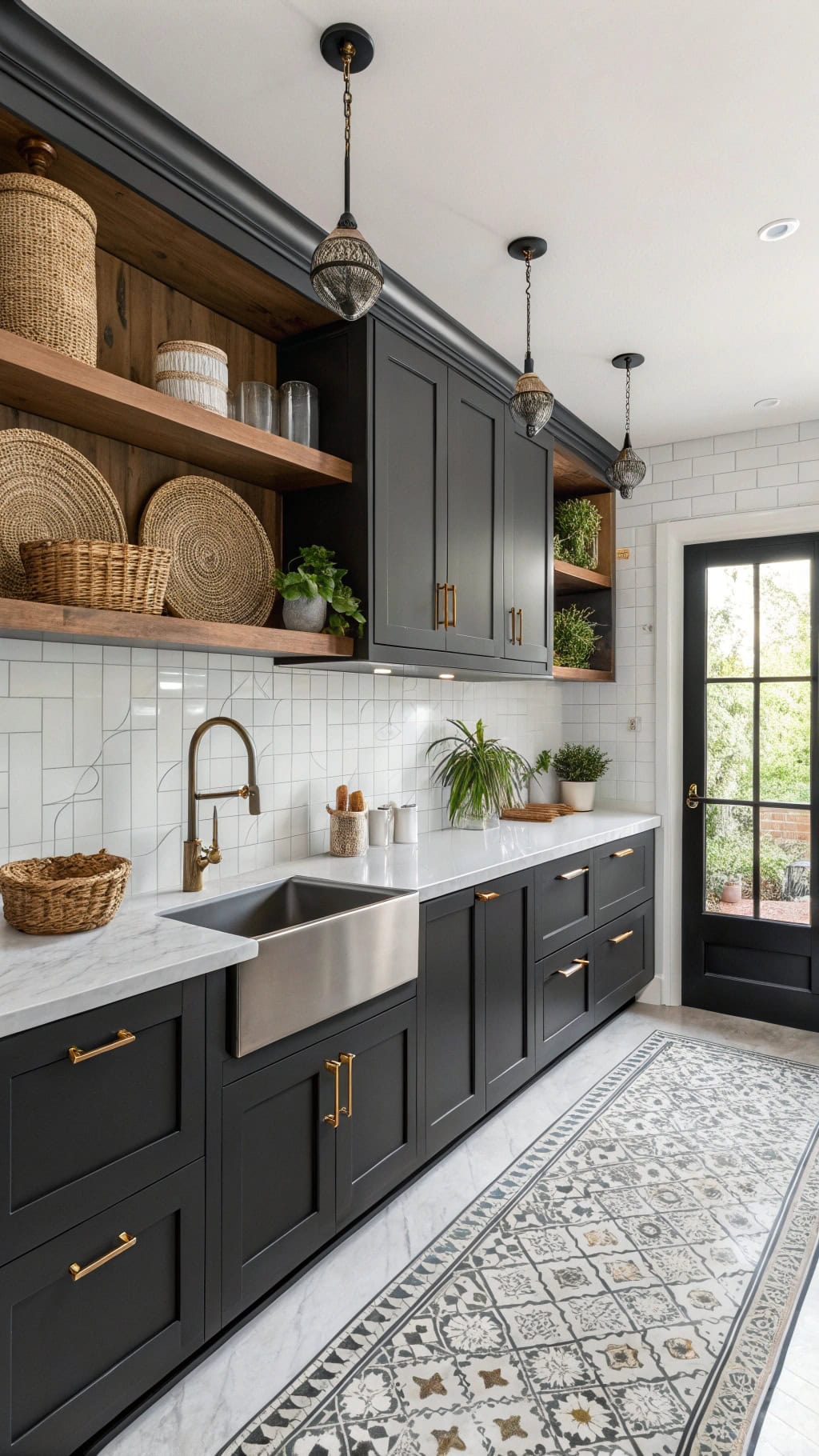 timeless black shaker elegance