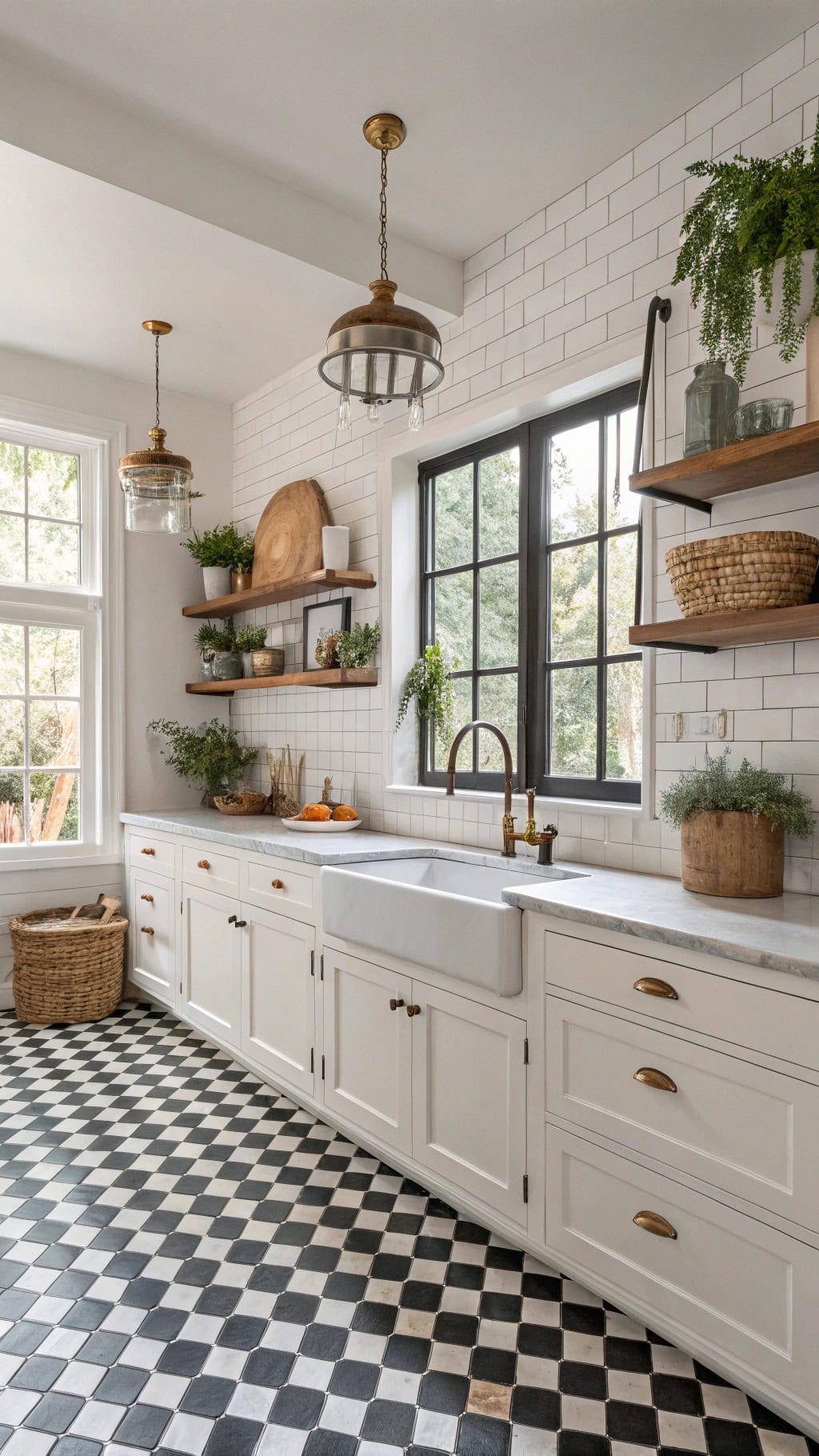 timeless chic kitchen flooring