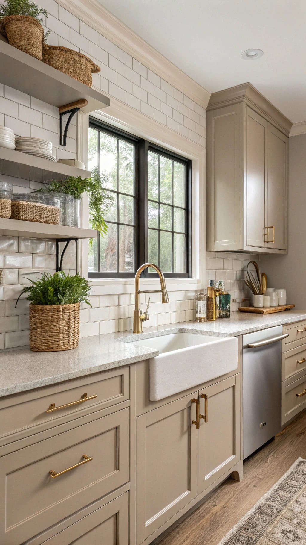 transitional beige kitchen essentials