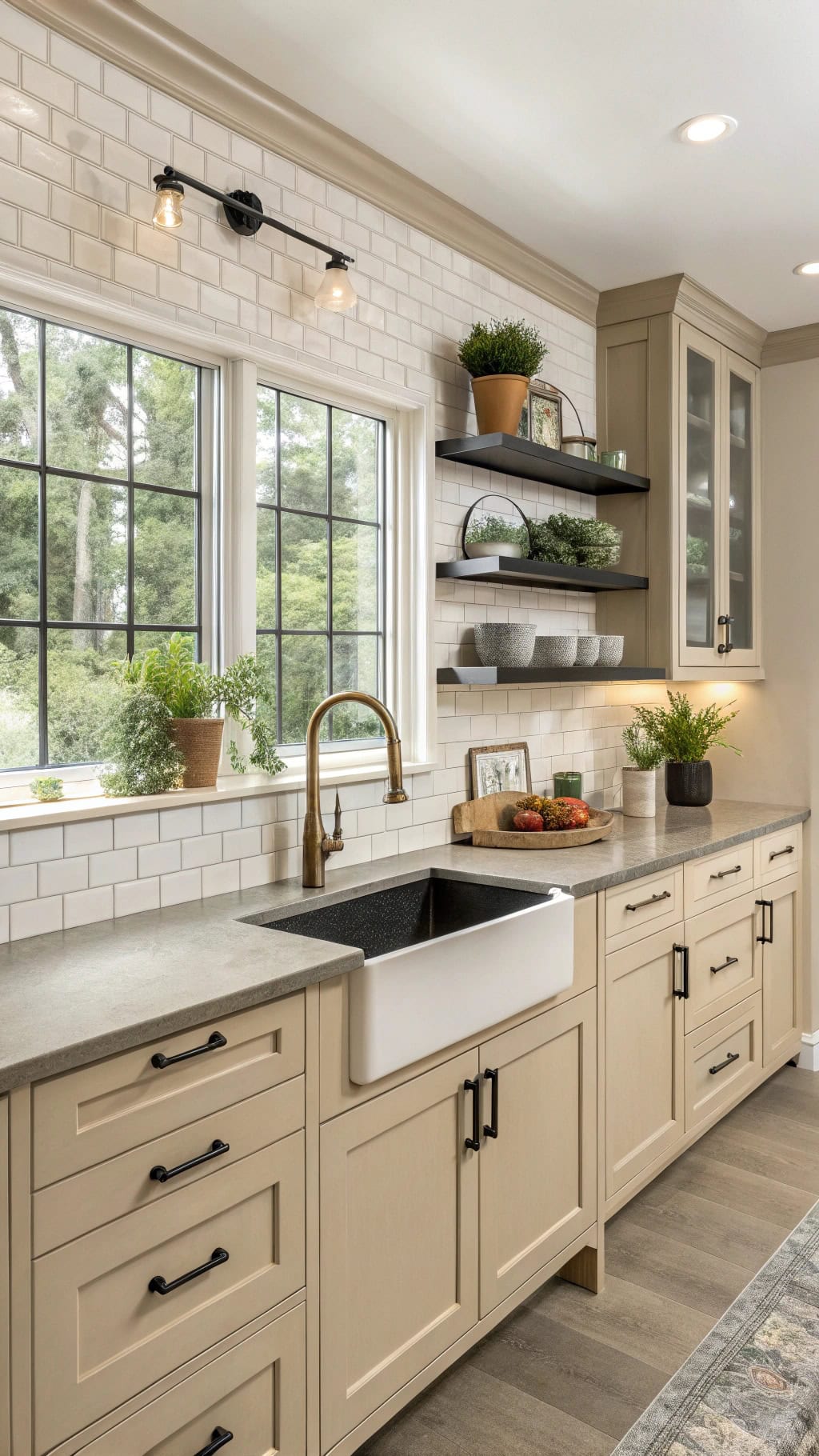 transitional cabinet style options