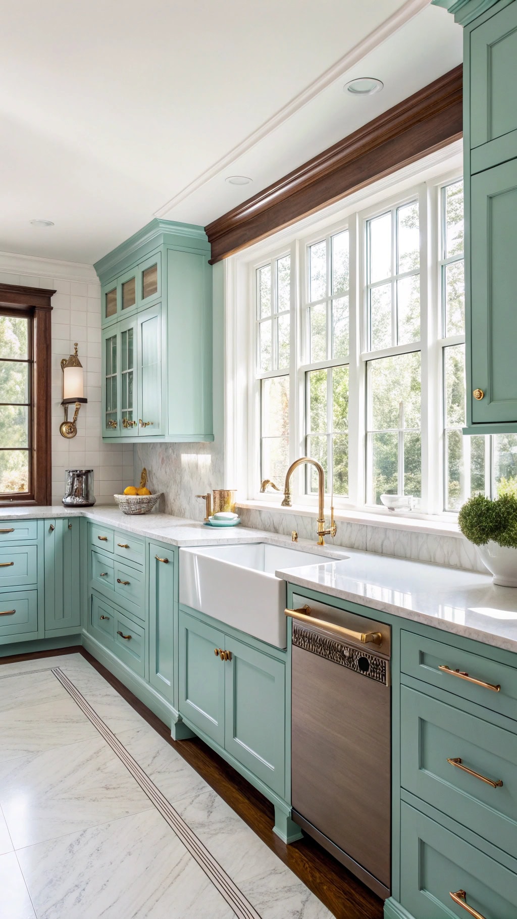 turquoise and mahogany elegance