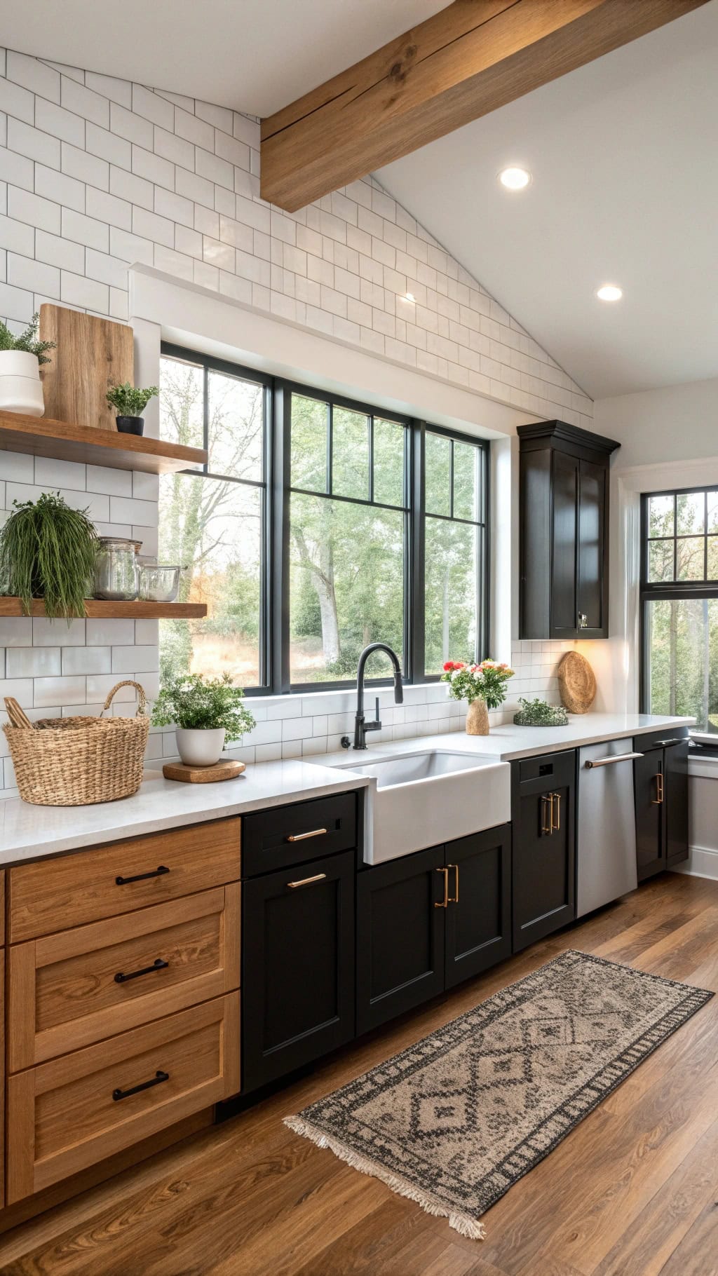two tone kitchen cabinet design
