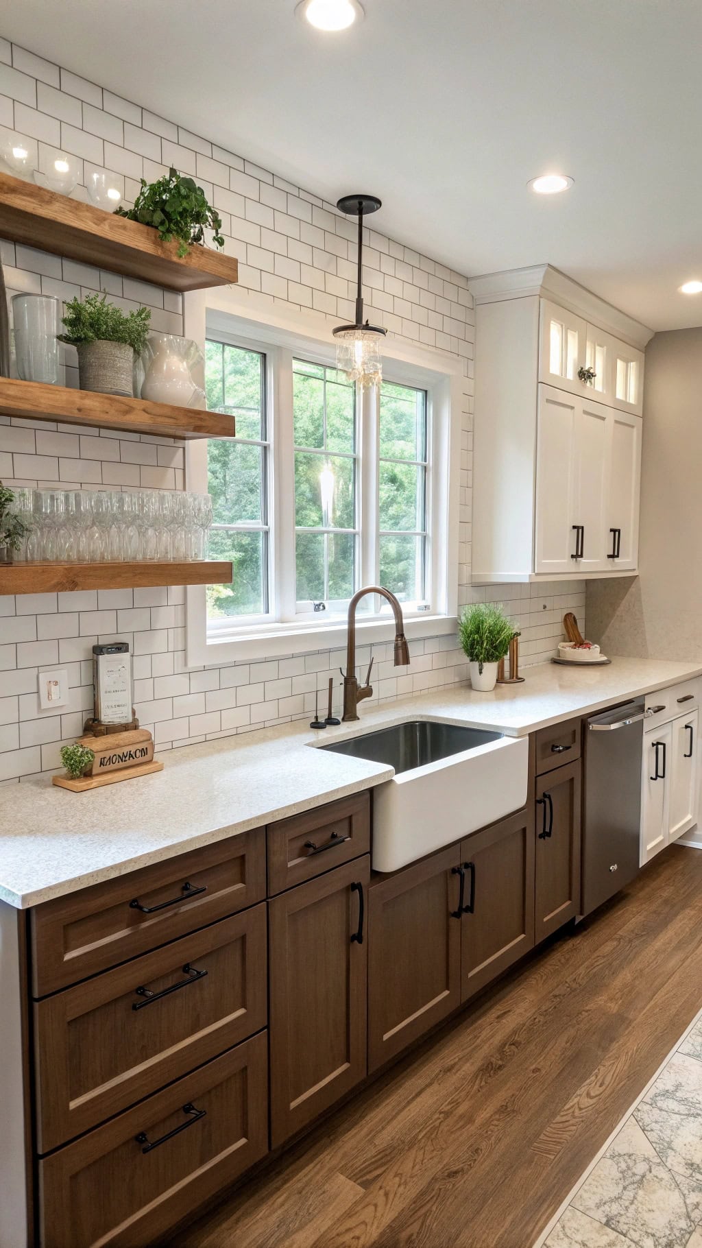 two toned kitchen elegance achieved