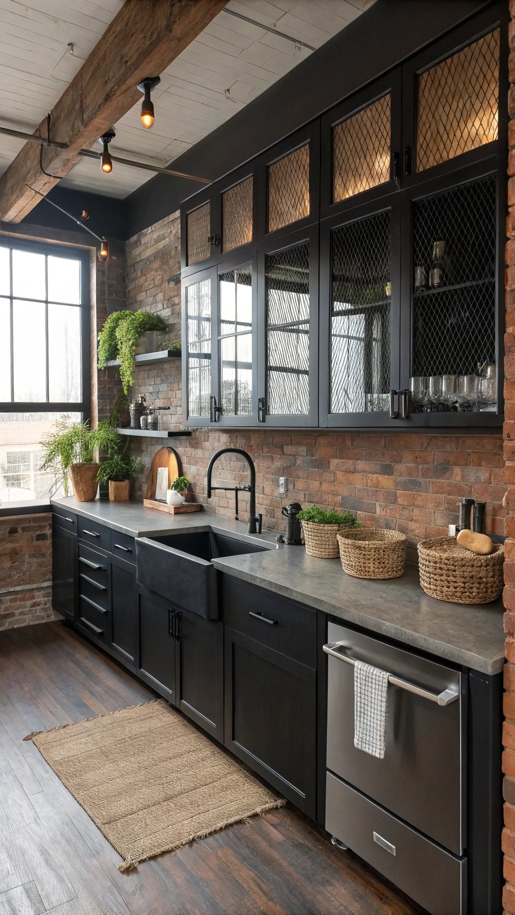 urban chic industrial kitchen