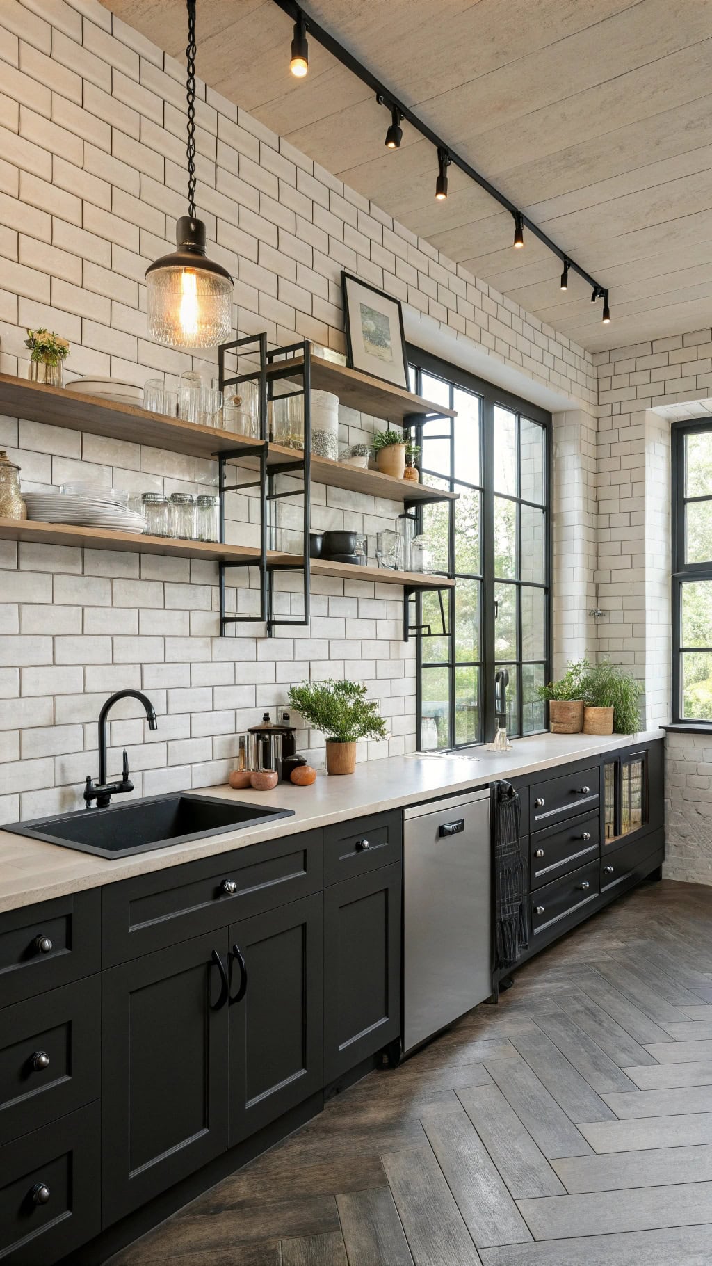 urban industrial elegance kitchen