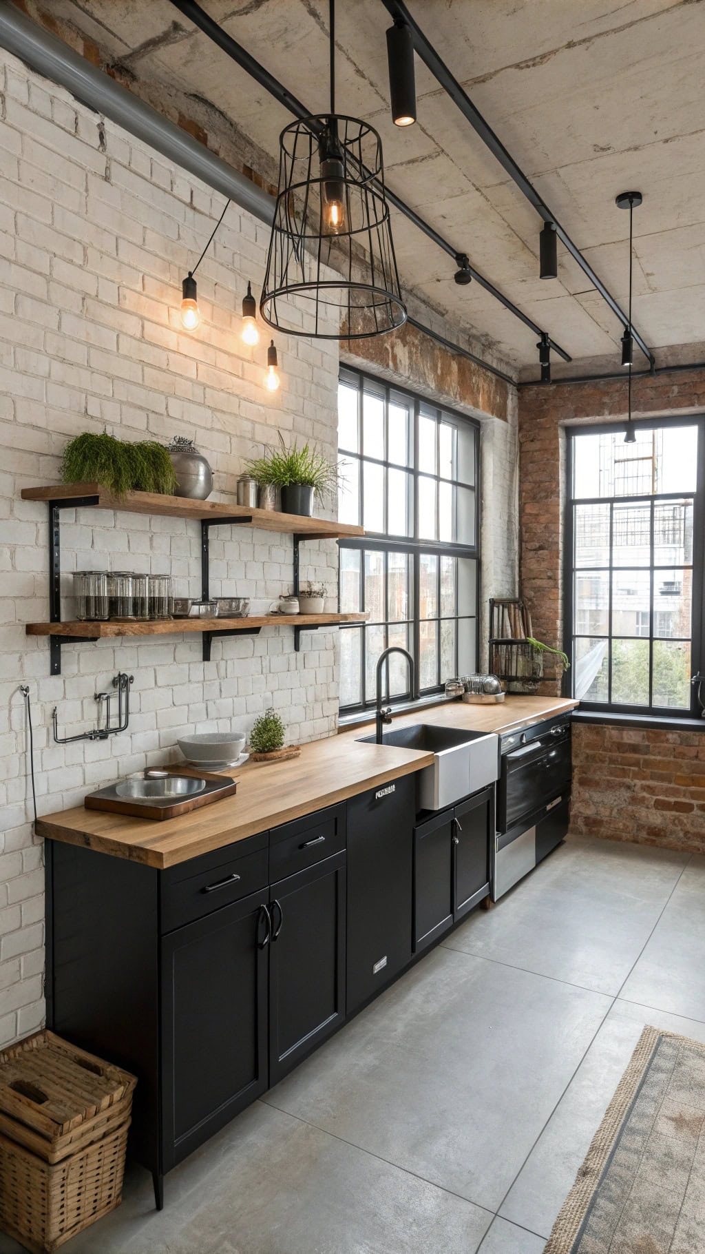 urban industrial kitchen style