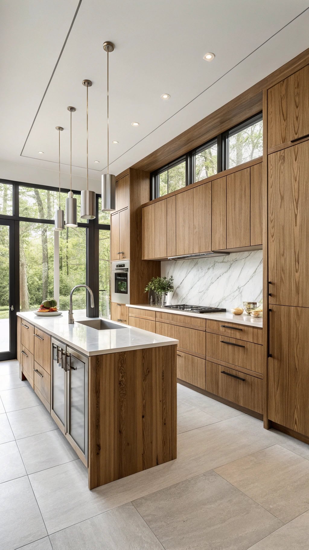 vertical storage kitchen elegance